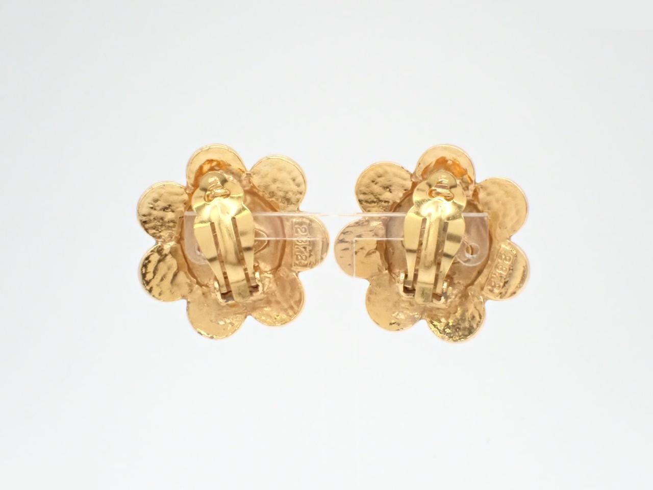 Coco Mark Gold Earrings — view 2