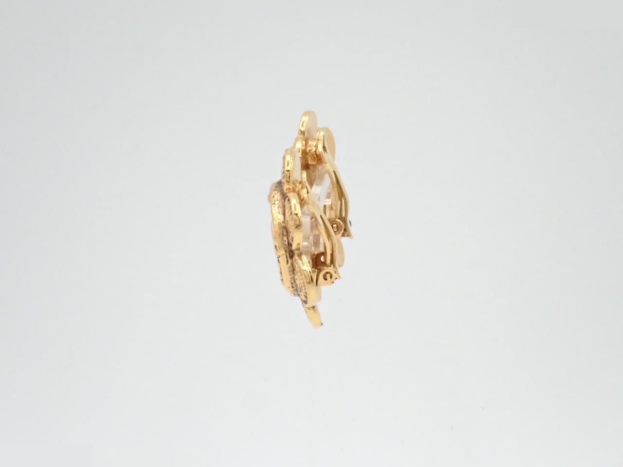 Coco Mark Gold Earrings — view 3