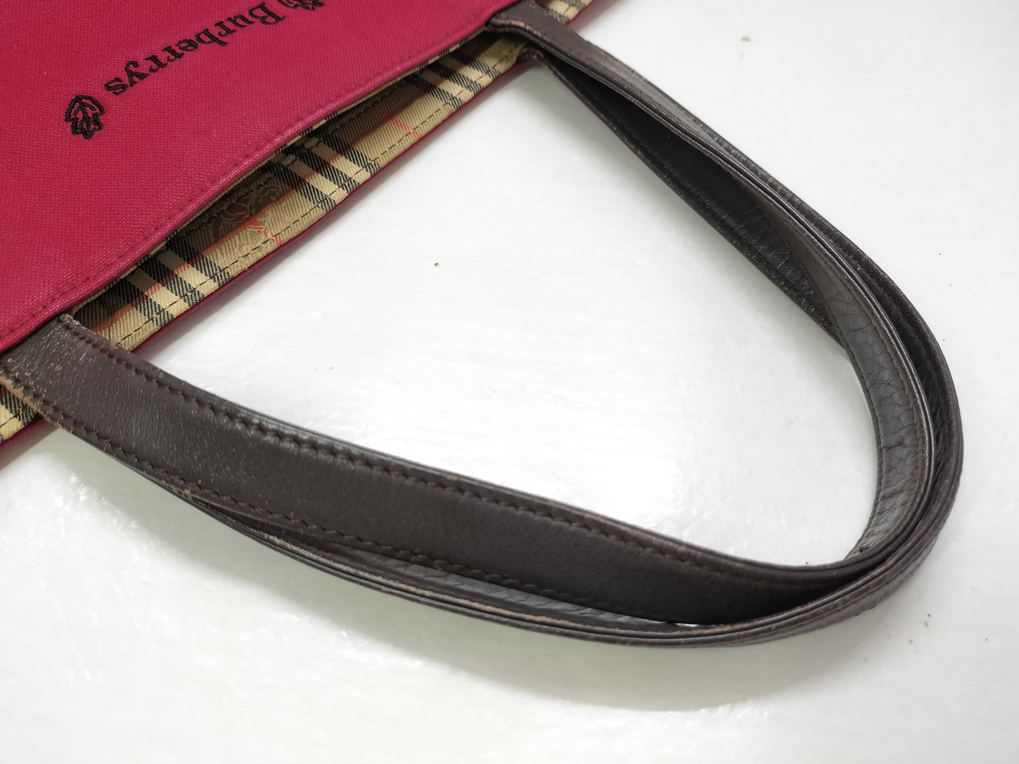 Nova Check Red Burberrys Handbag — view 3