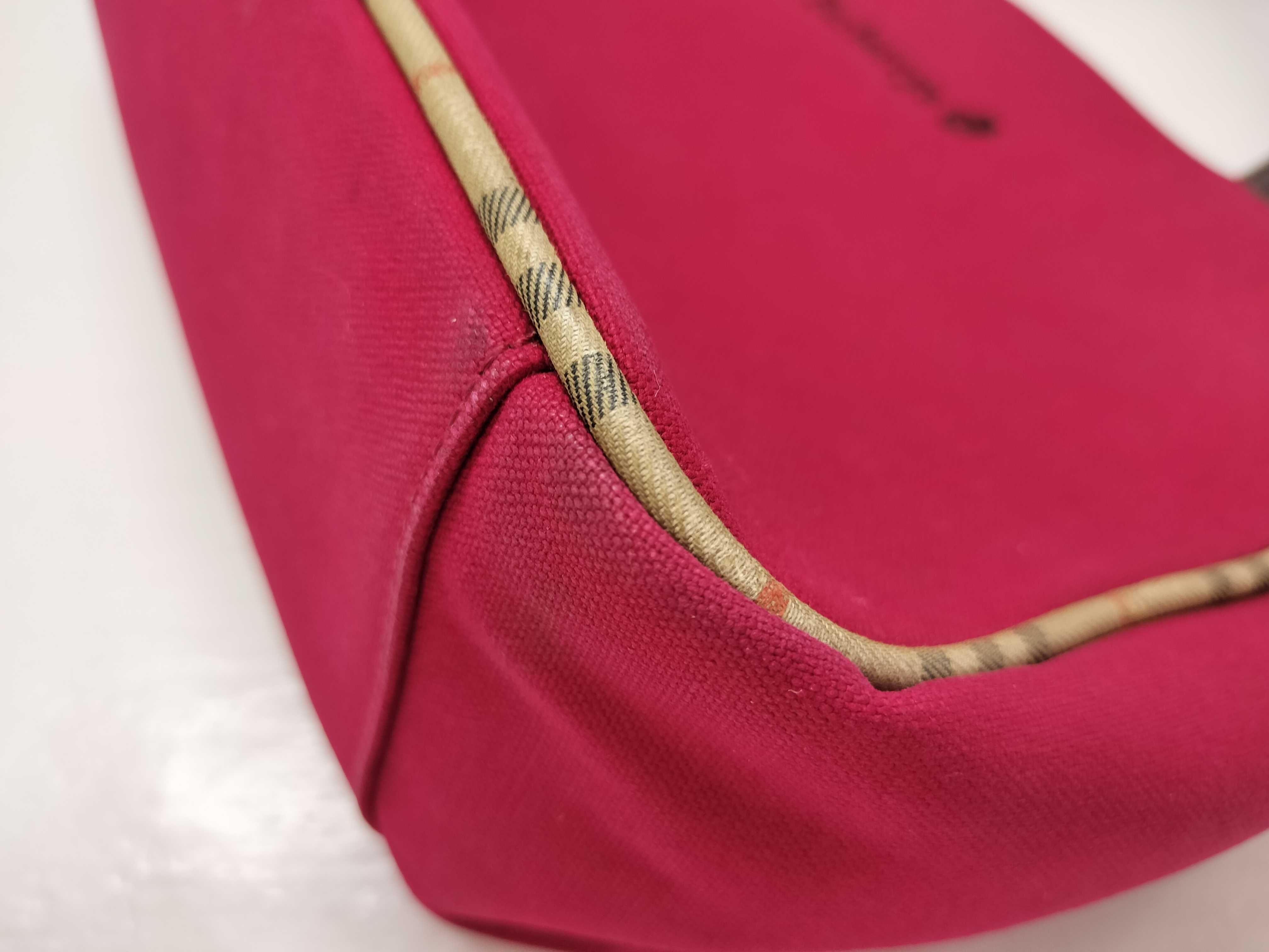 Nova Check Red Burberrys Handbag — view 7