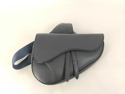 Saddle Bag Shoulder Bag Leather Navy Shoulder Bag