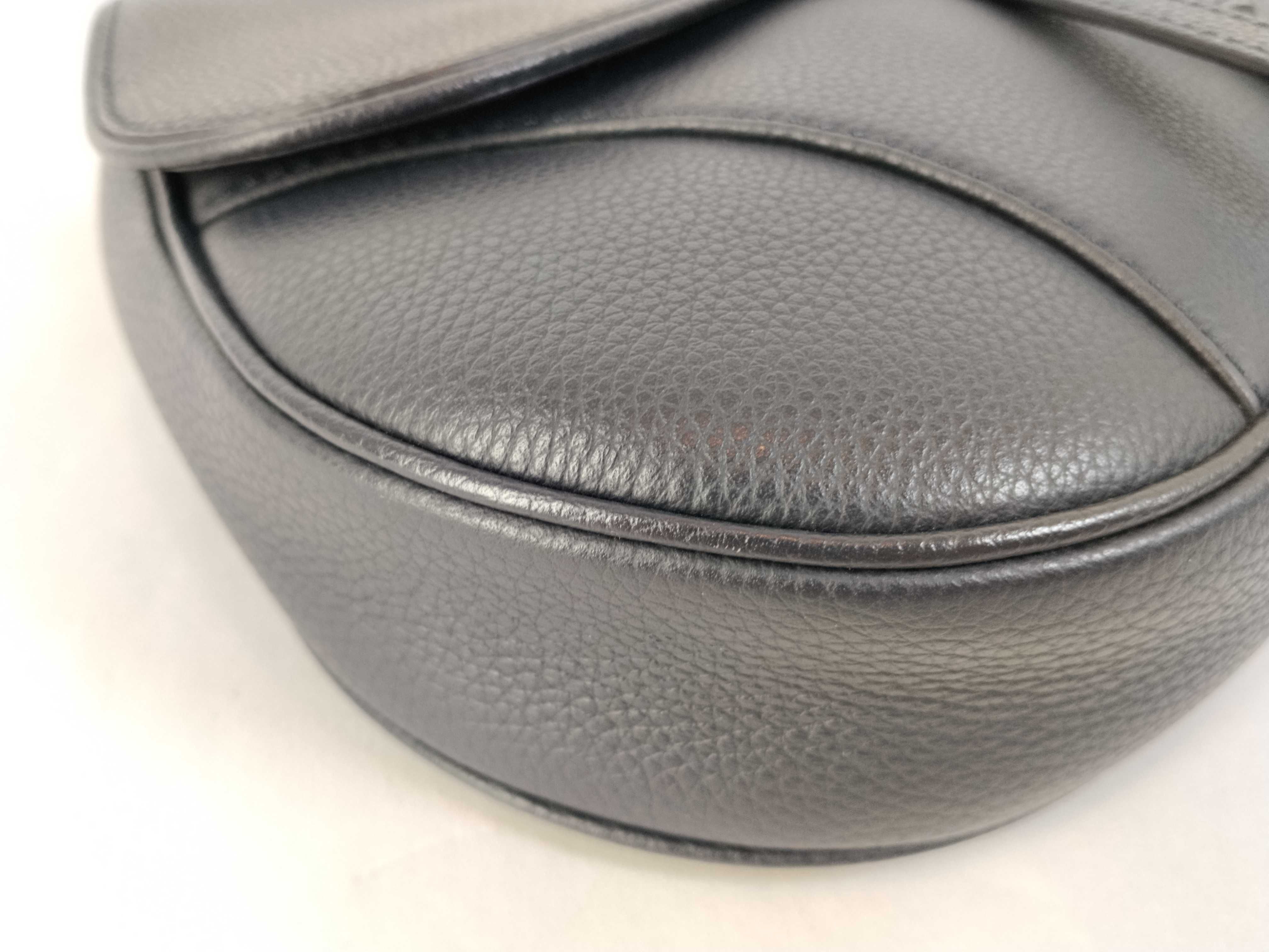Saddle Bag Shoulder Bag Leather Navy Shoulder Bag — view 6