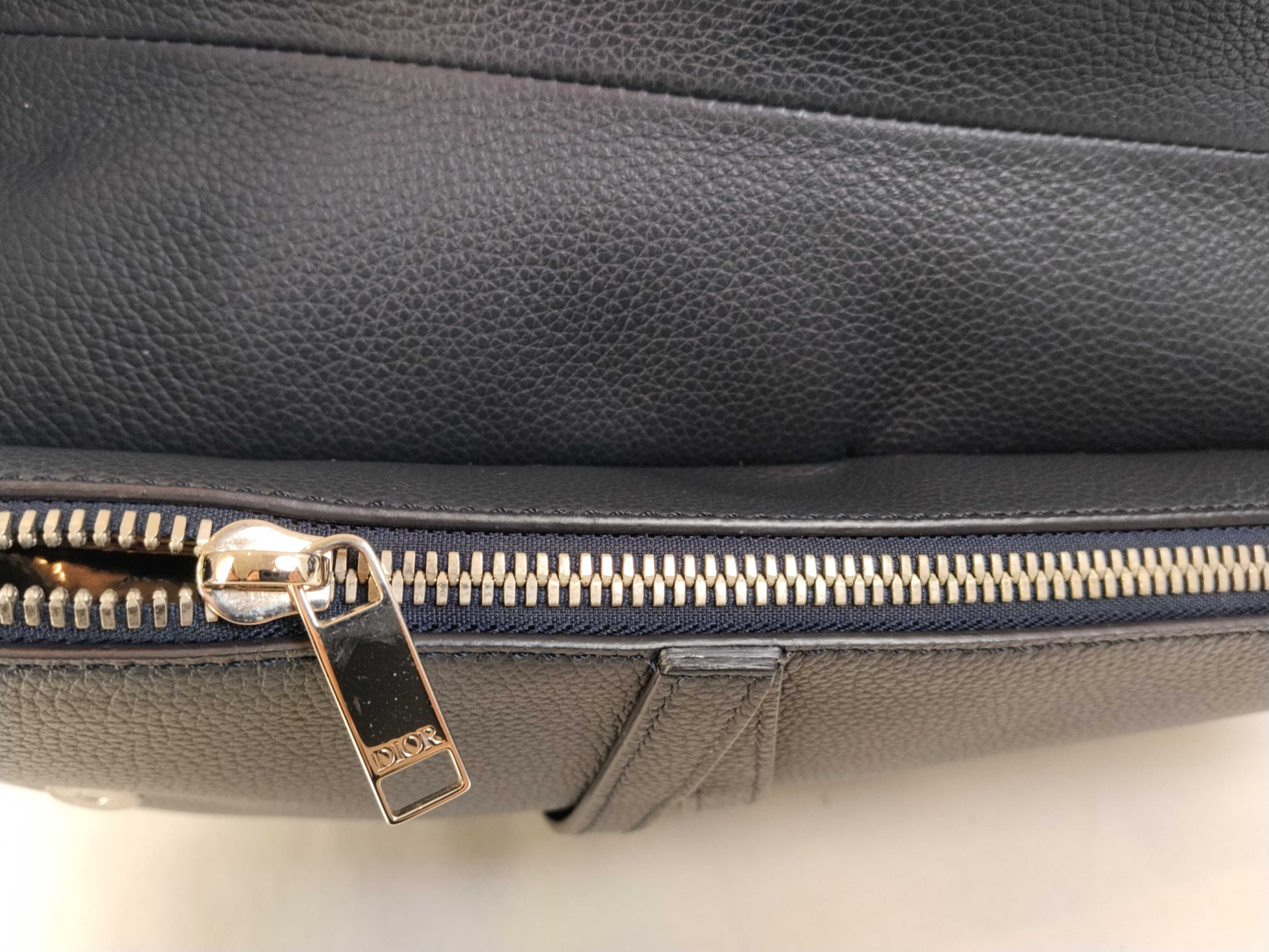 Saddle Bag Shoulder Bag Leather Navy Shoulder Bag — view 9