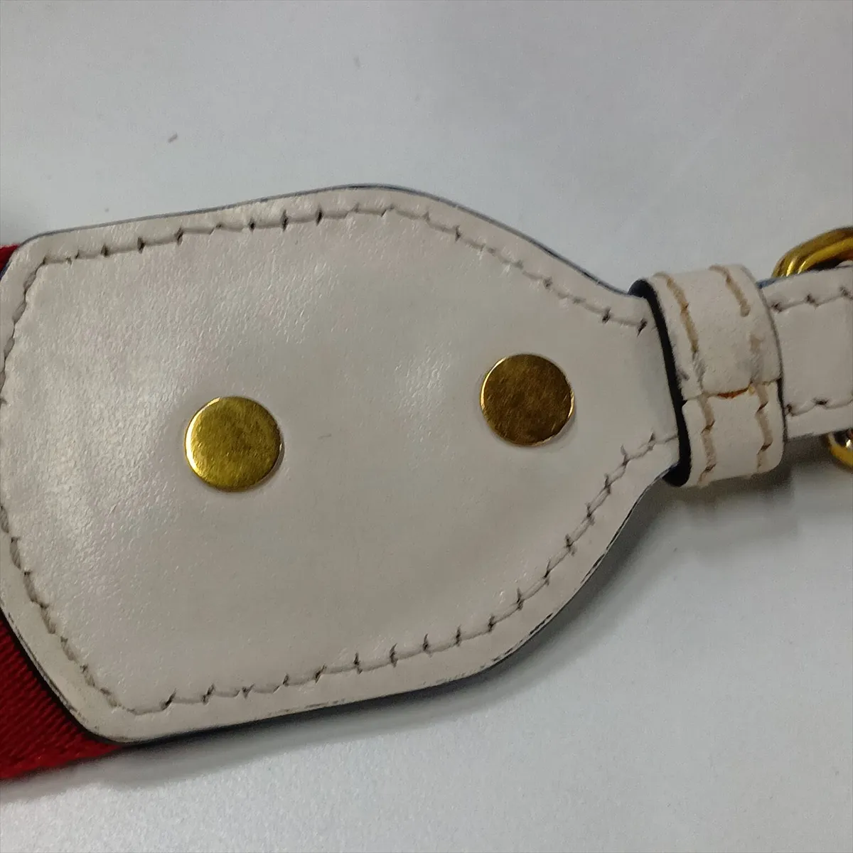 Saffiano City Leather Shoulder Bag, Red, 1BH043 — view 12