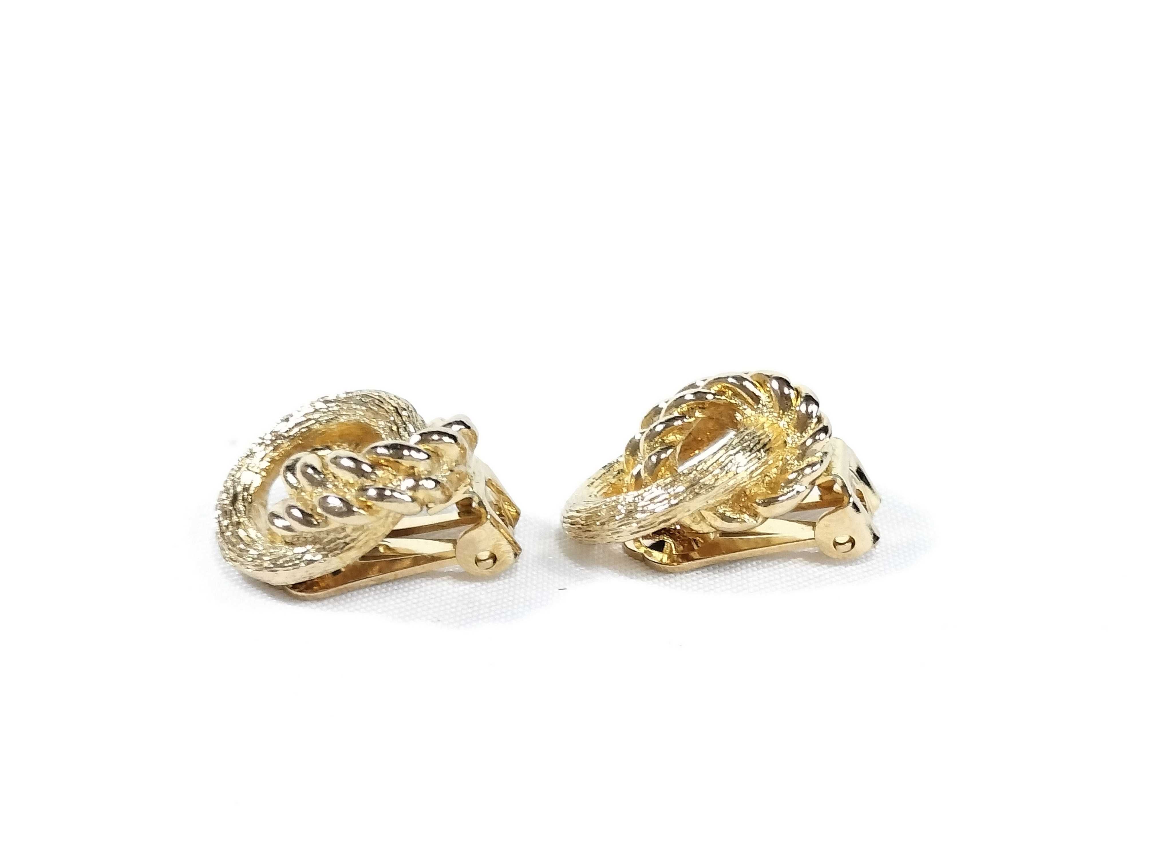 Logo Gold Earrings (Pair) - Other Accessories — view 2