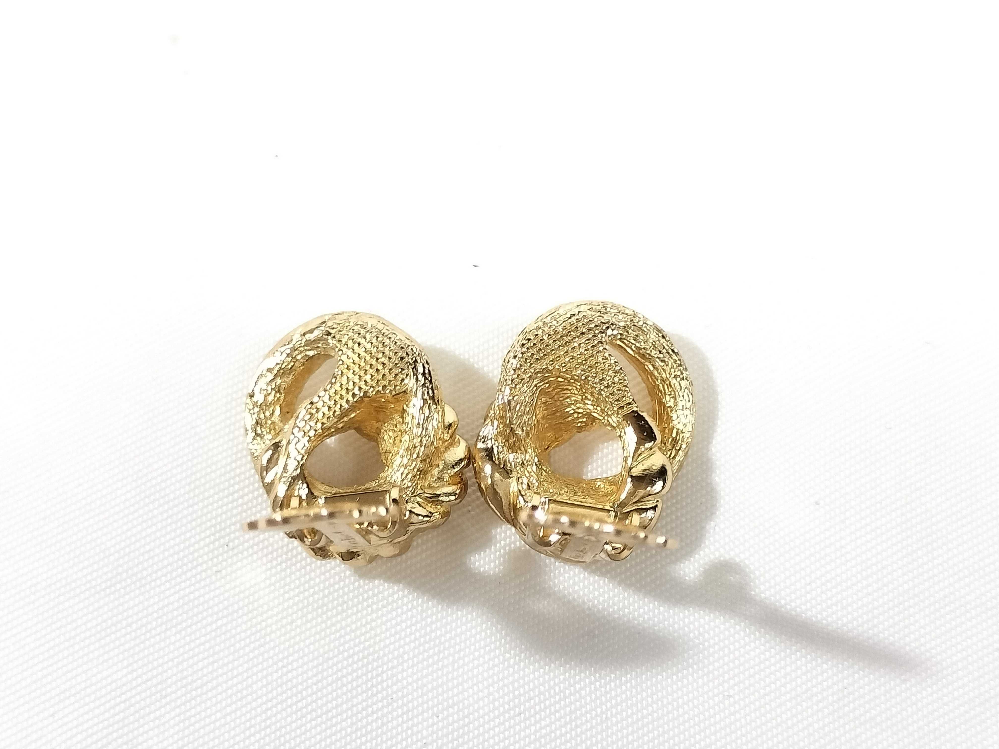 Logo Gold Earrings (Pair) - Other Accessories — view 3