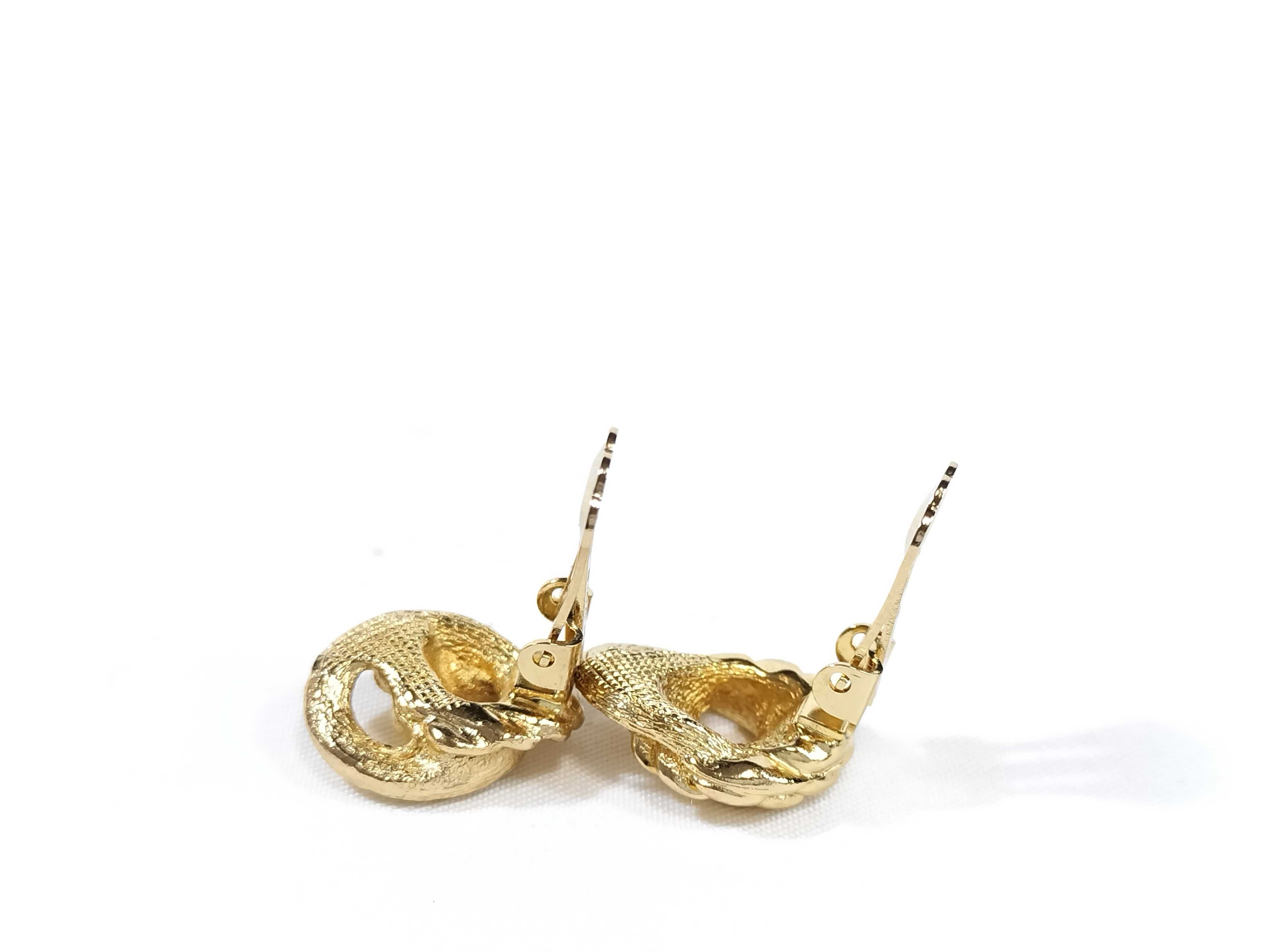 Logo Gold Earrings (Pair) - Other Accessories — view 4