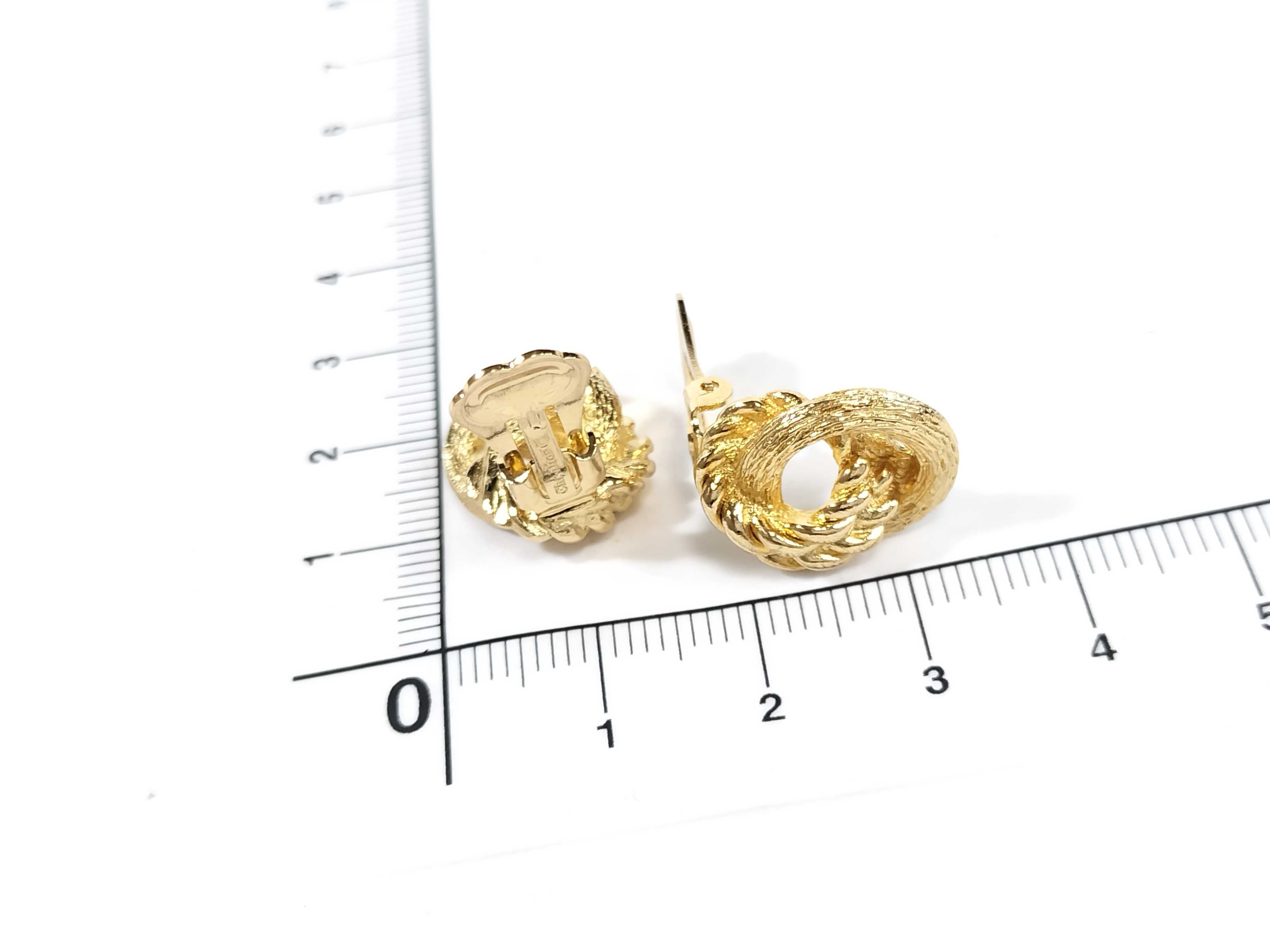 Logo Gold Earrings (Pair) - Other Accessories — view 5