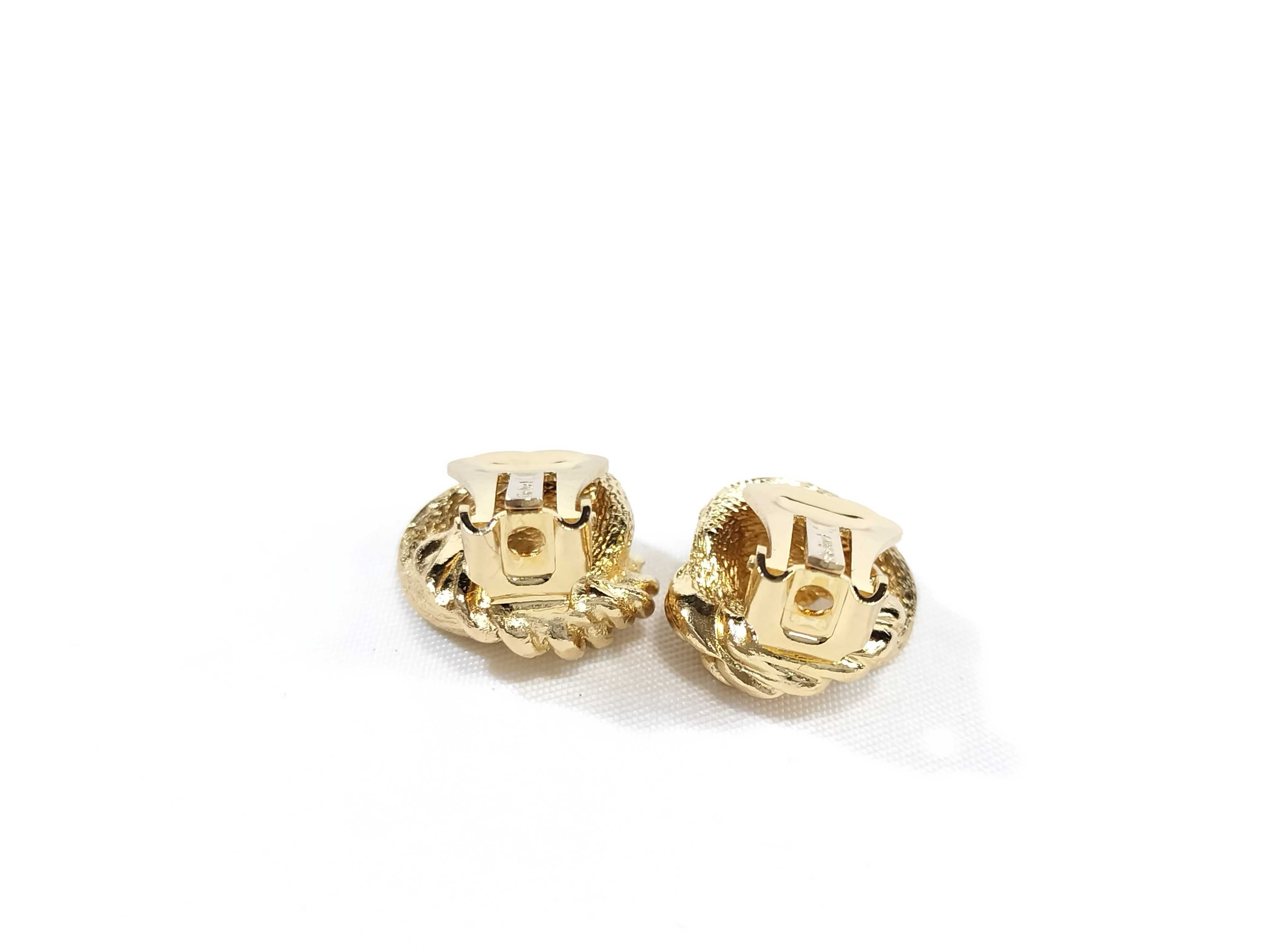 Logo Gold Earrings (Pair) - Other Accessories — view 7