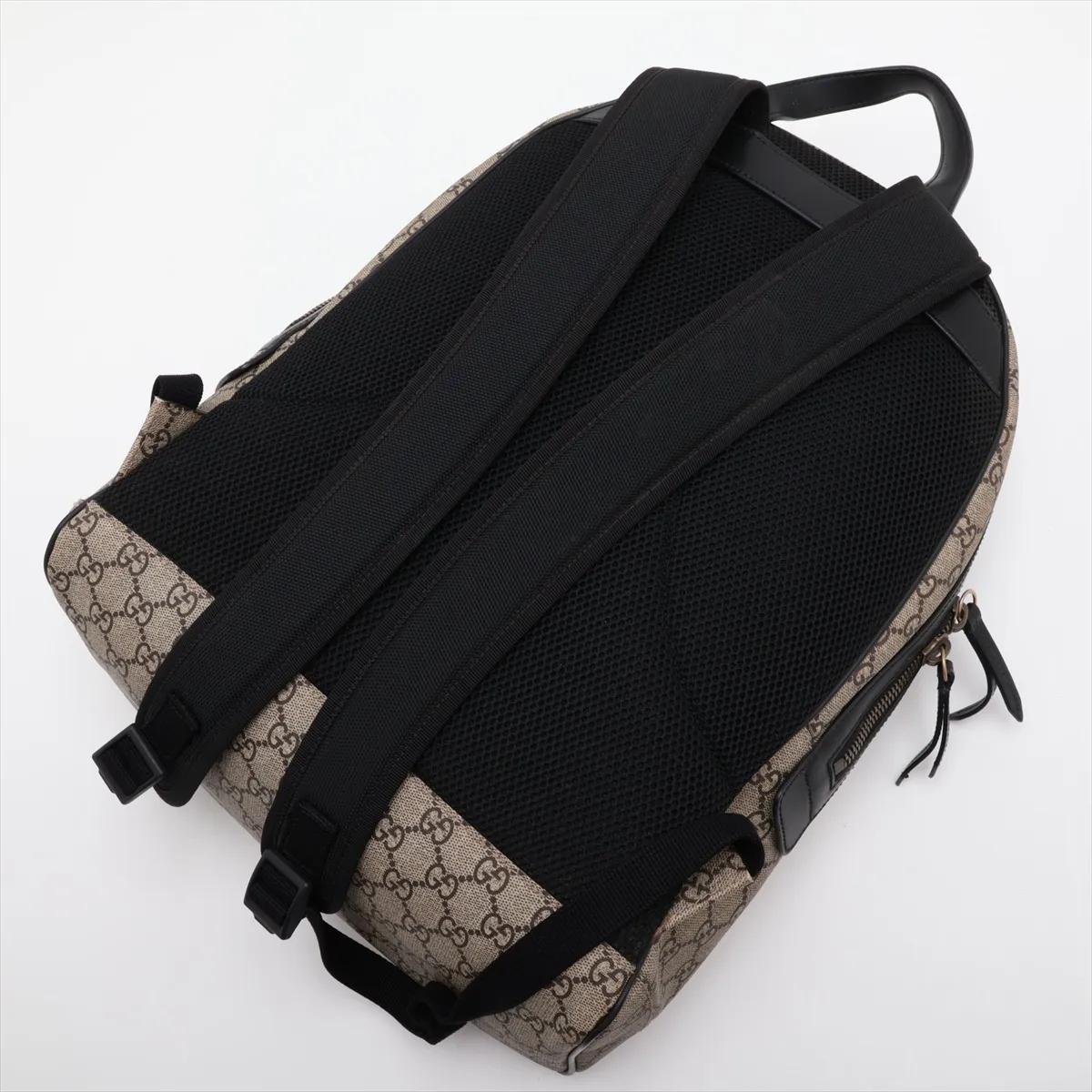 GG Supreme PVC x Leather Backpack/Rucksack, Beige, 419584 — view 5