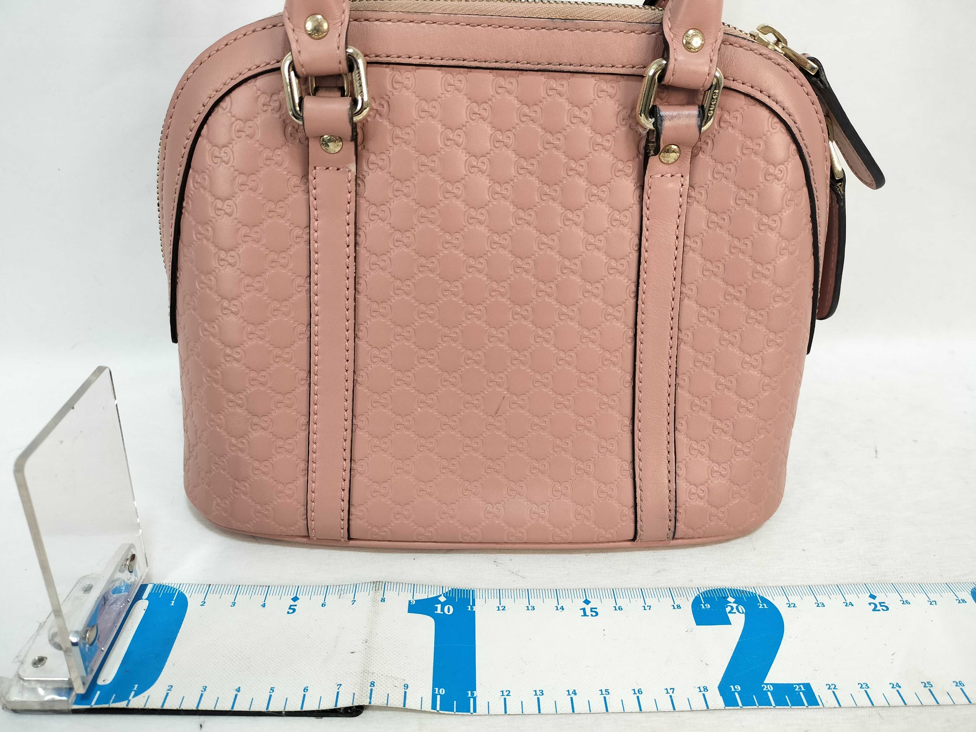 Guccissima Microguccissima Leather 2-Way Handbag Pink 449654 Outlet Handbag — view 2