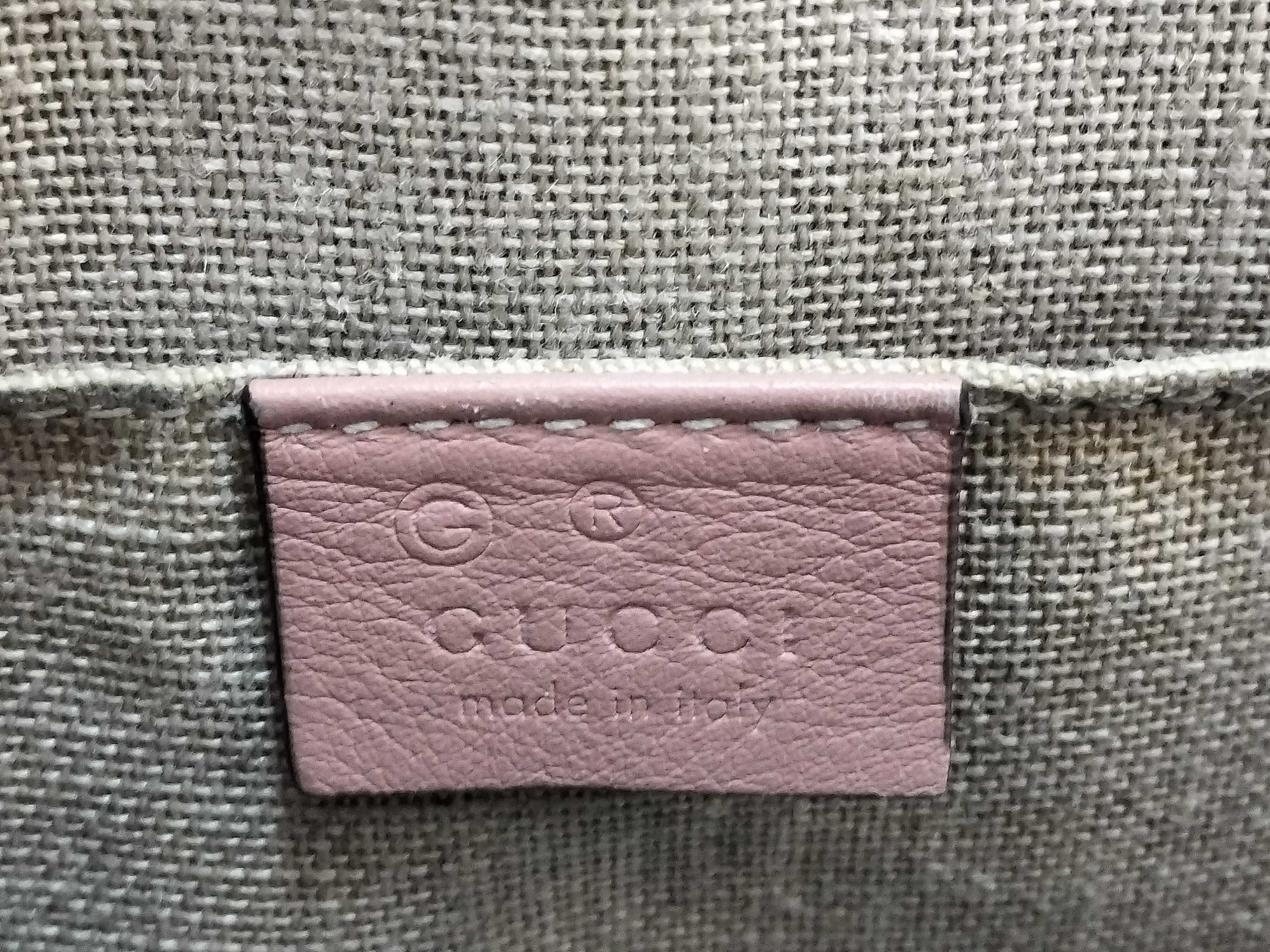 Guccissima Microguccissima Leather 2-Way Handbag Pink 449654 Outlet Handbag — view 12
