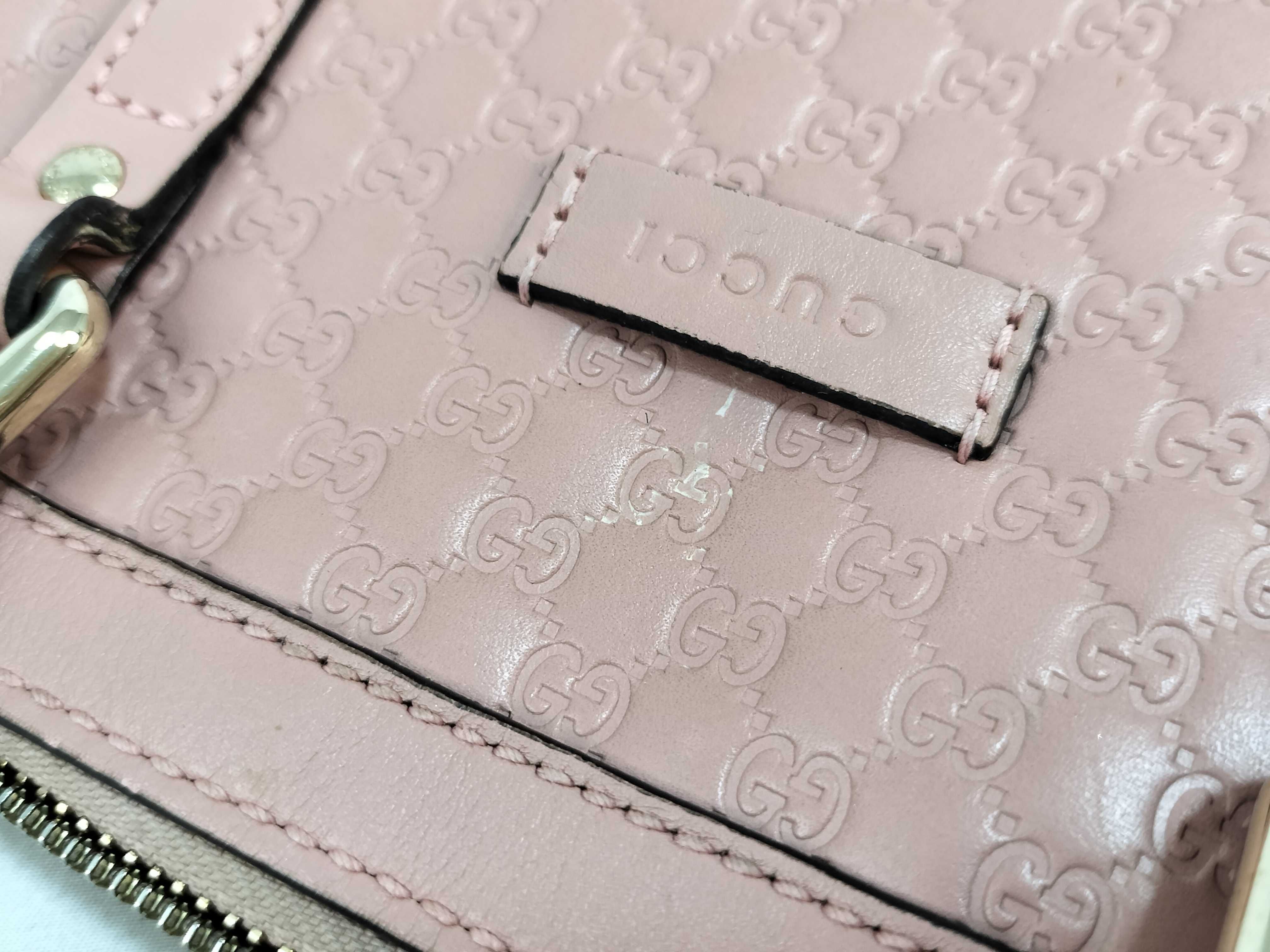 Guccissima Microguccissima Leather 2-Way Handbag Pink 449654 Outlet Handbag — view 14