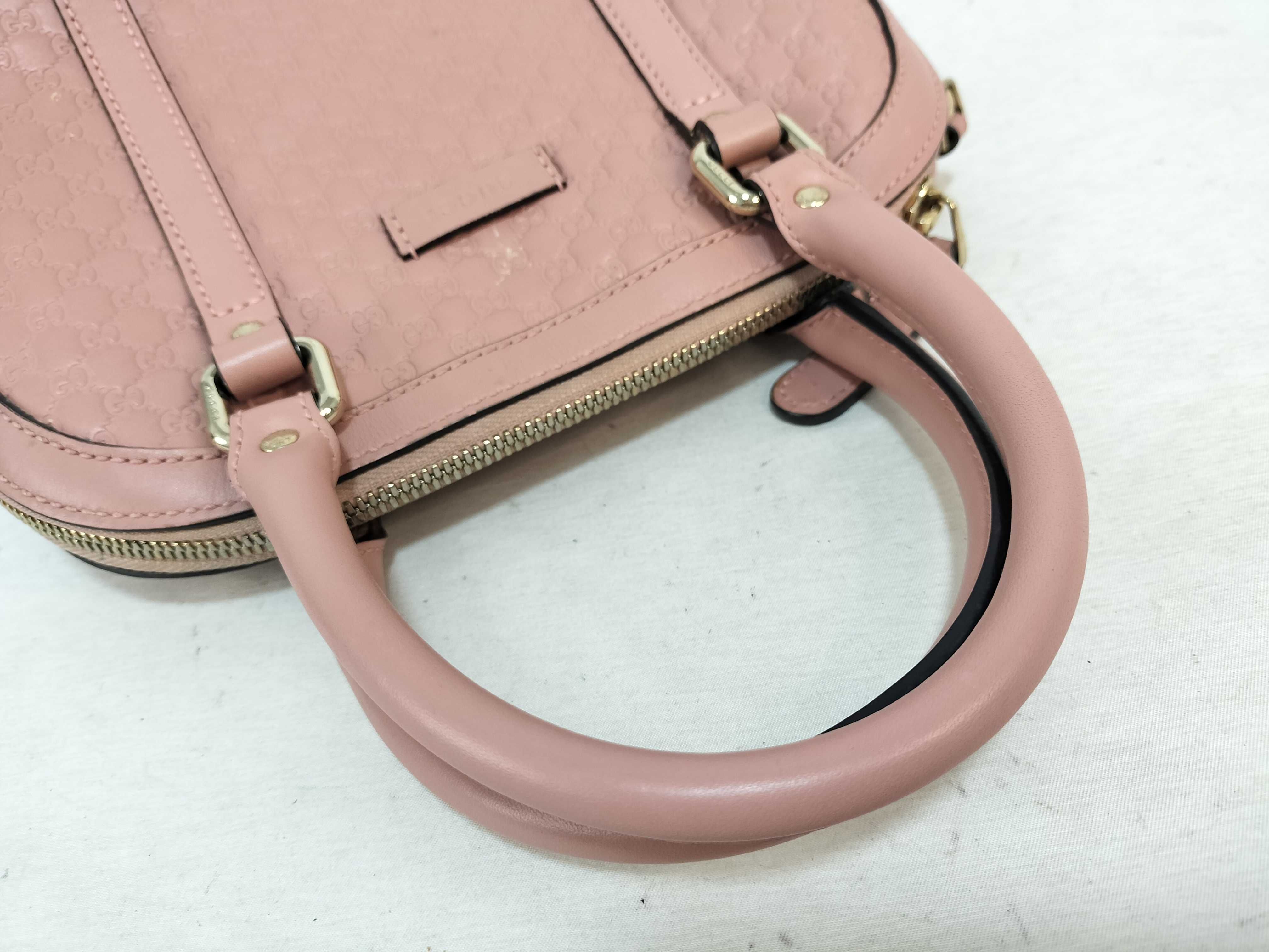 Guccissima Microguccissima Leather 2-Way Handbag Pink 449654 Outlet Handbag — view 3