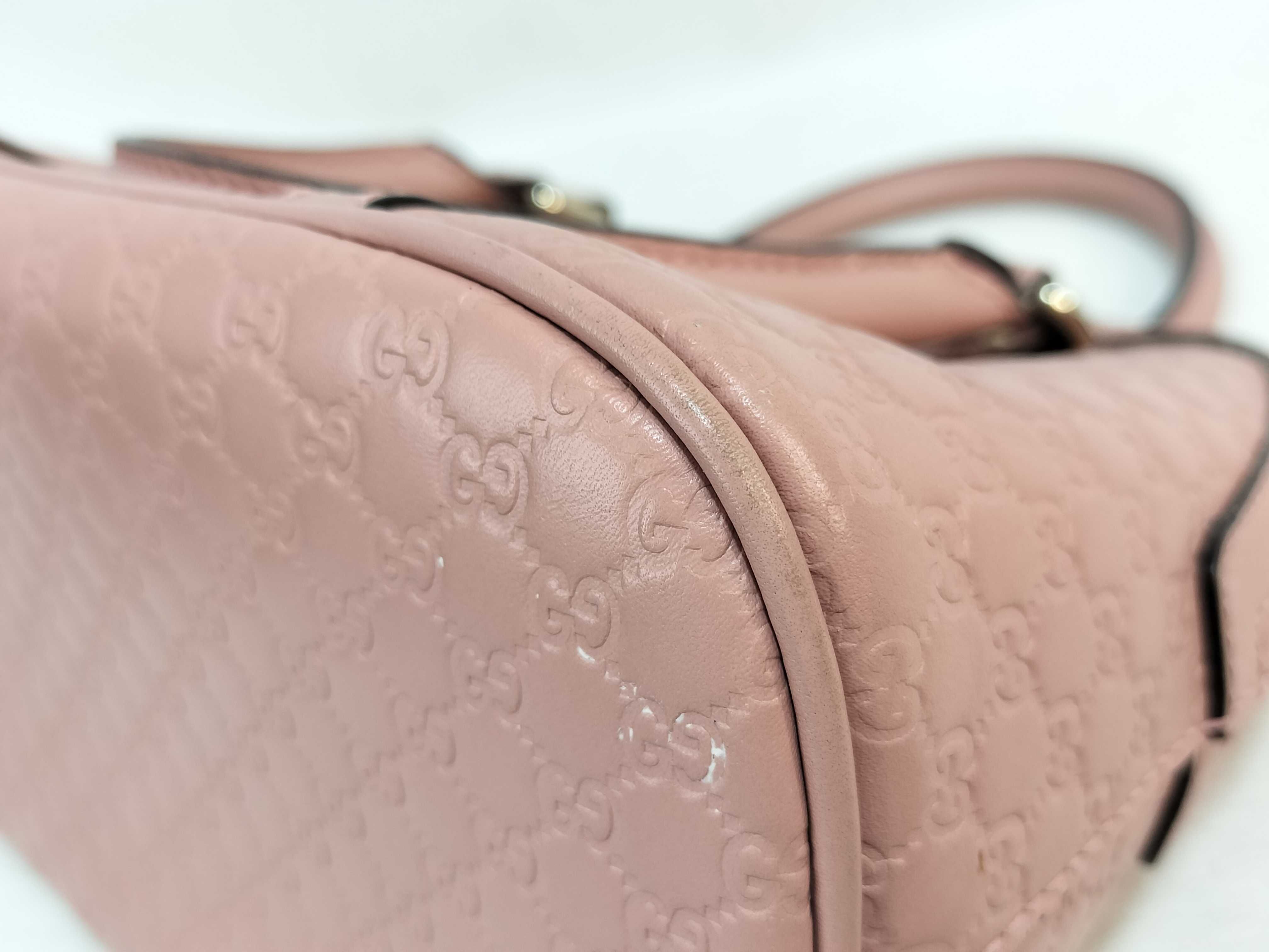 Guccissima Microguccissima Leather 2-Way Handbag Pink 449654 Outlet Handbag — view 7