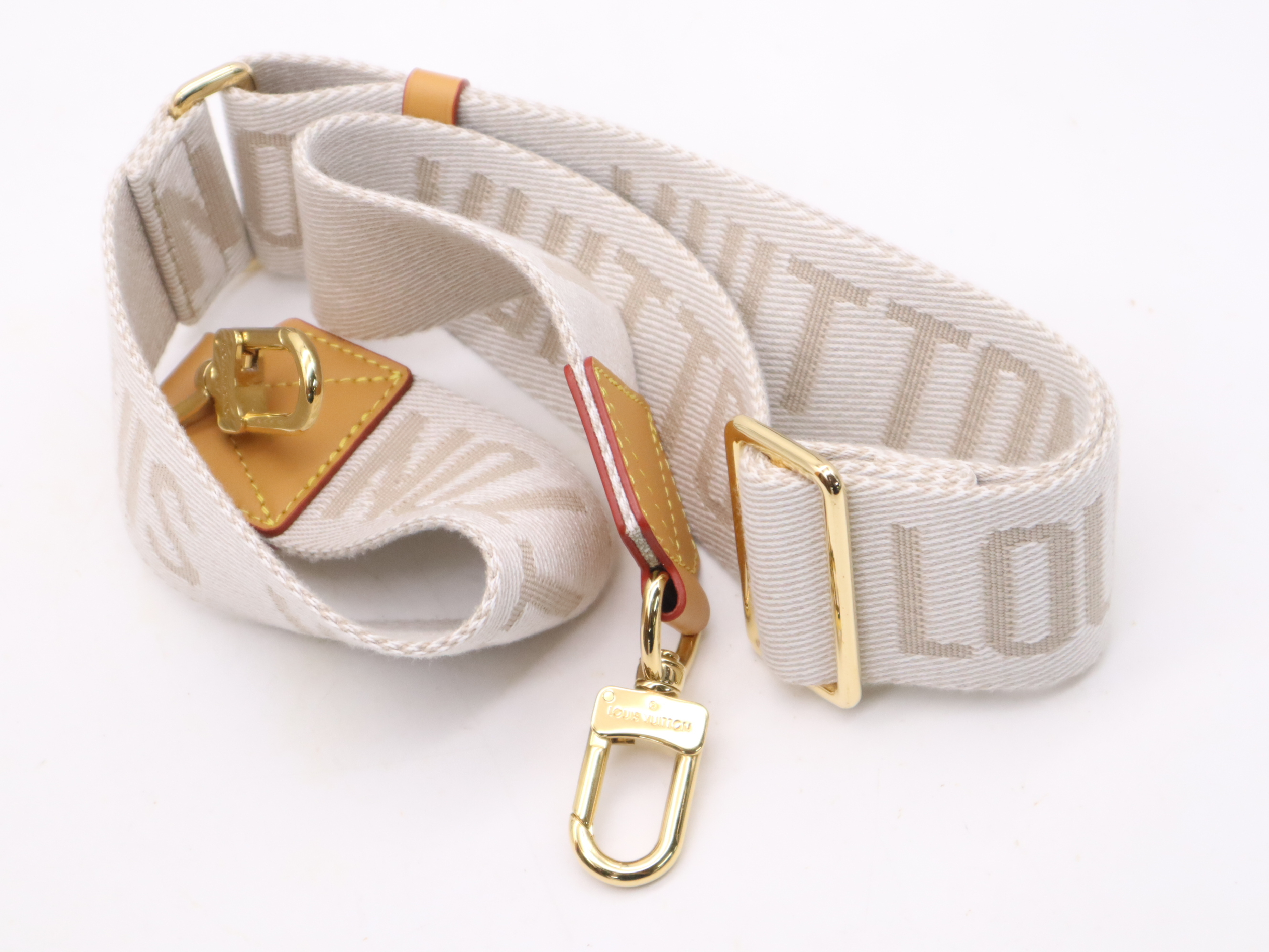 M45969 Monogram Stripe Sac Plat Messenger Bag with Shoulder Strap, Name Tag, Box, and Dust Bag. REID (Recycled) confirmed. — view 12