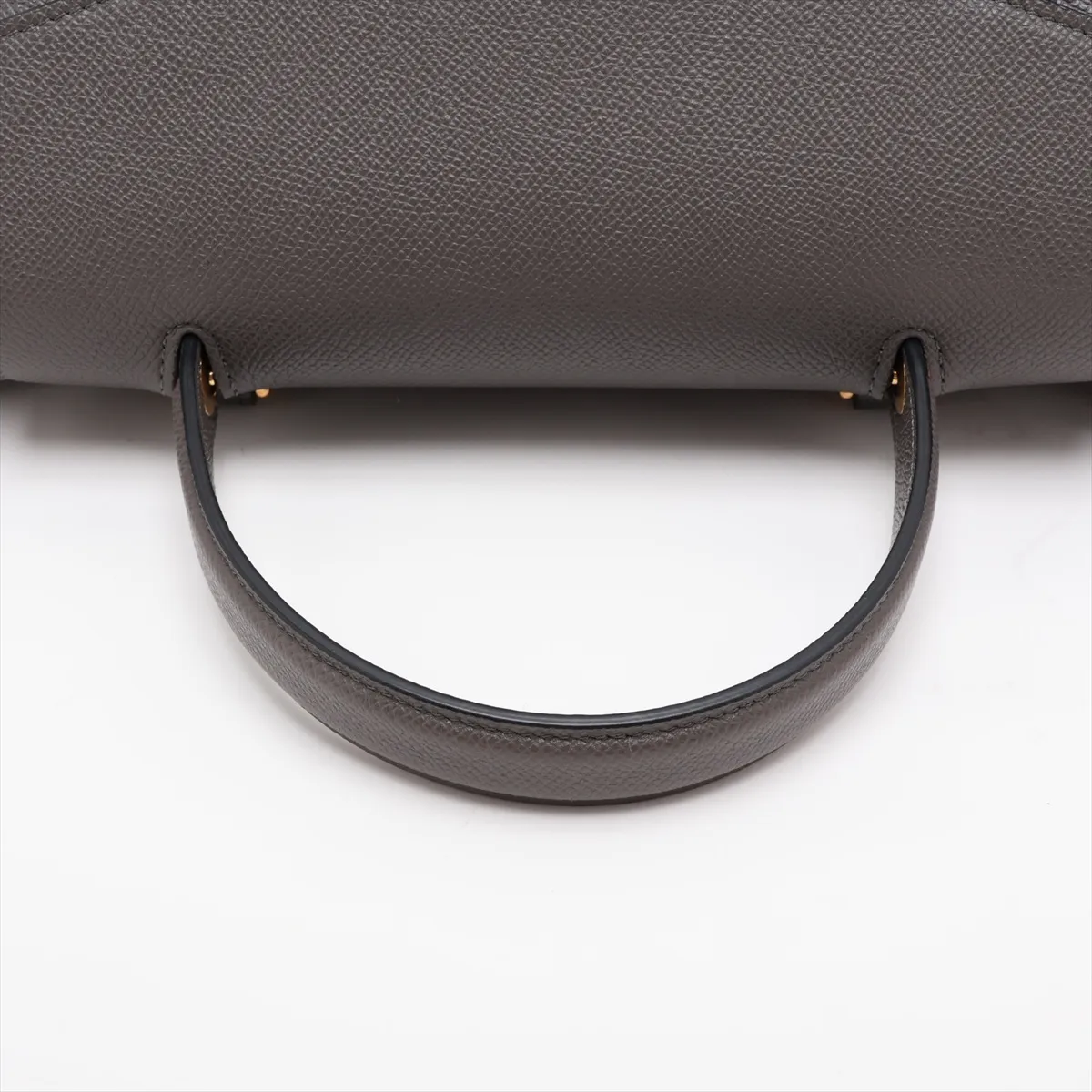 Belt Bag Micro Leather 2-Way Handbag, Gray — view 5