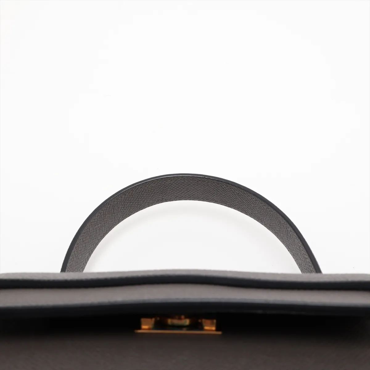 Belt Bag Micro Leather 2-Way Handbag, Gray — view 6