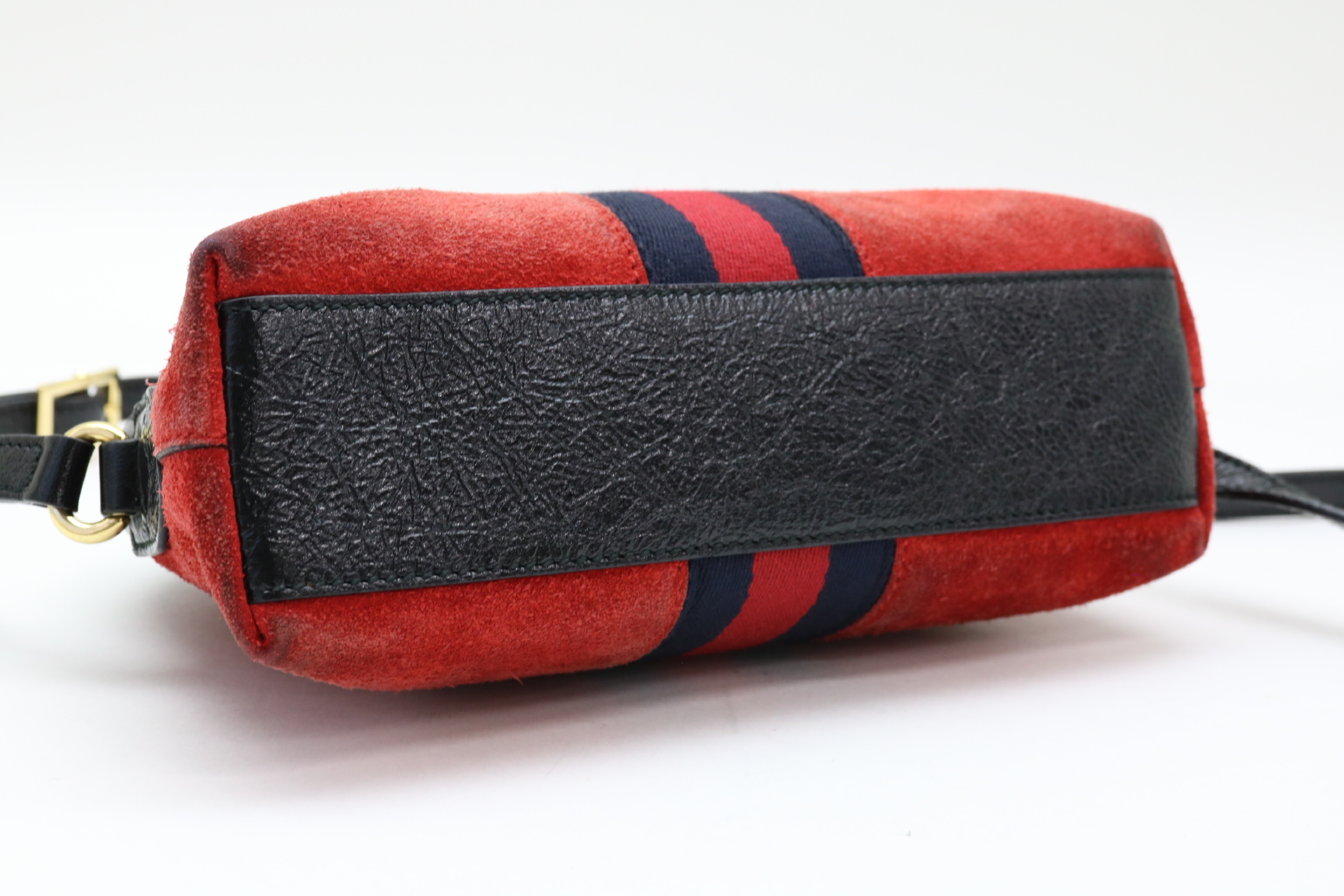 Ophidia Sherry Line Suede Shoulder Bag — view 5