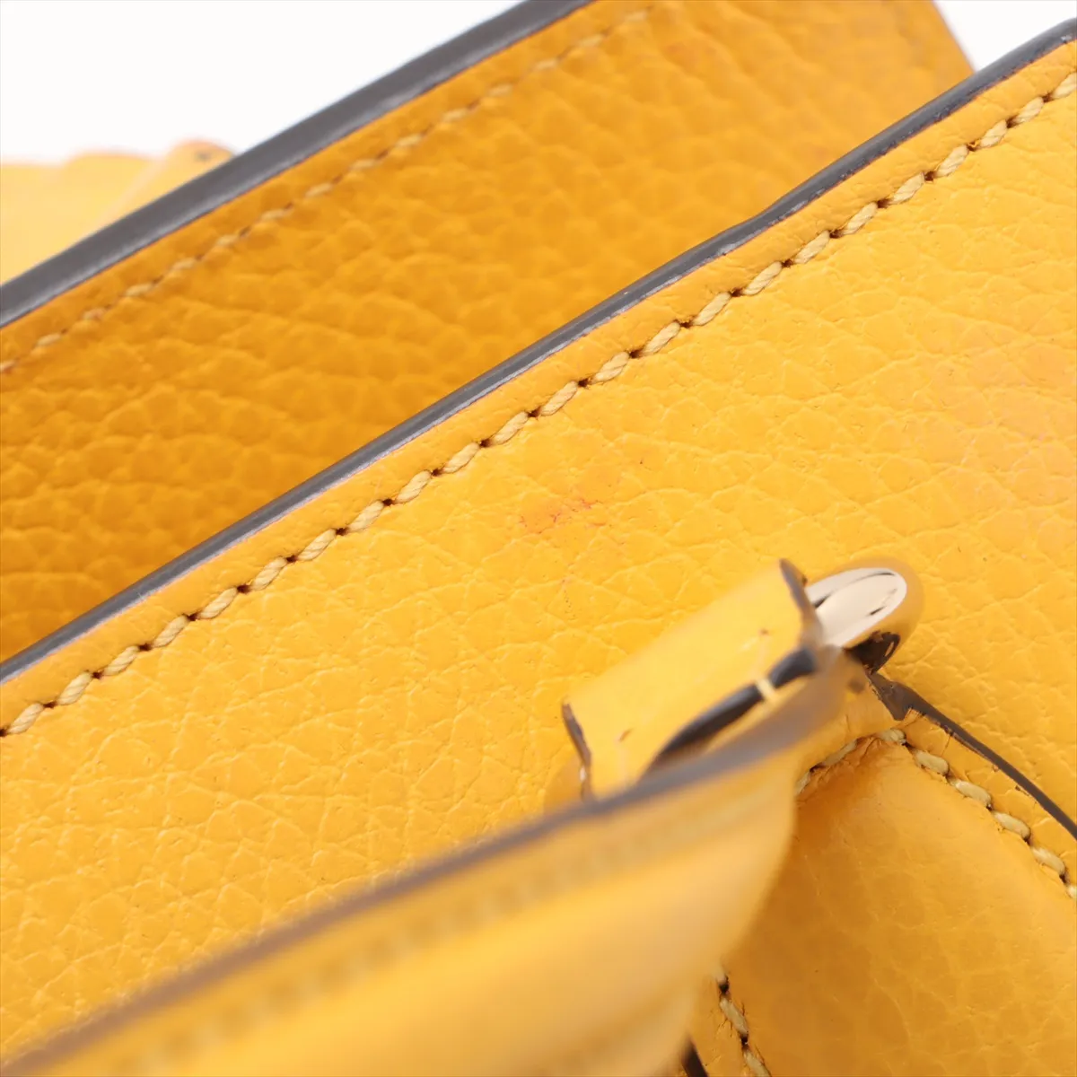 Soho Leather 2-Way Handbag, Yellow, 607722 (Outlet) — view 11