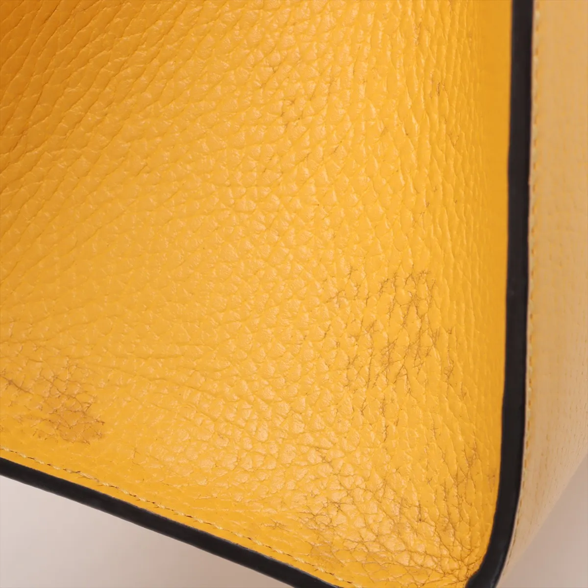 Soho Leather 2-Way Handbag, Yellow, 607722 (Outlet) — view 12