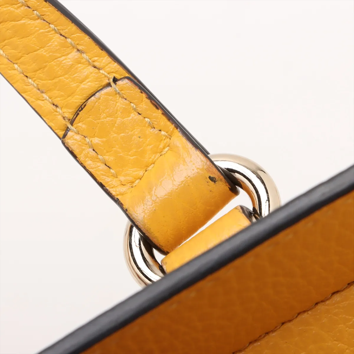 Soho Leather 2-Way Handbag, Yellow, 607722 (Outlet) — view 13