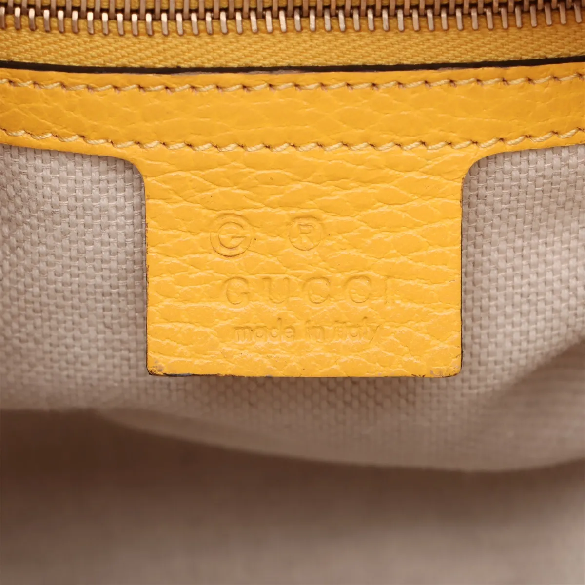 Soho Leather 2-Way Handbag, Yellow, 607722 (Outlet) — view 10