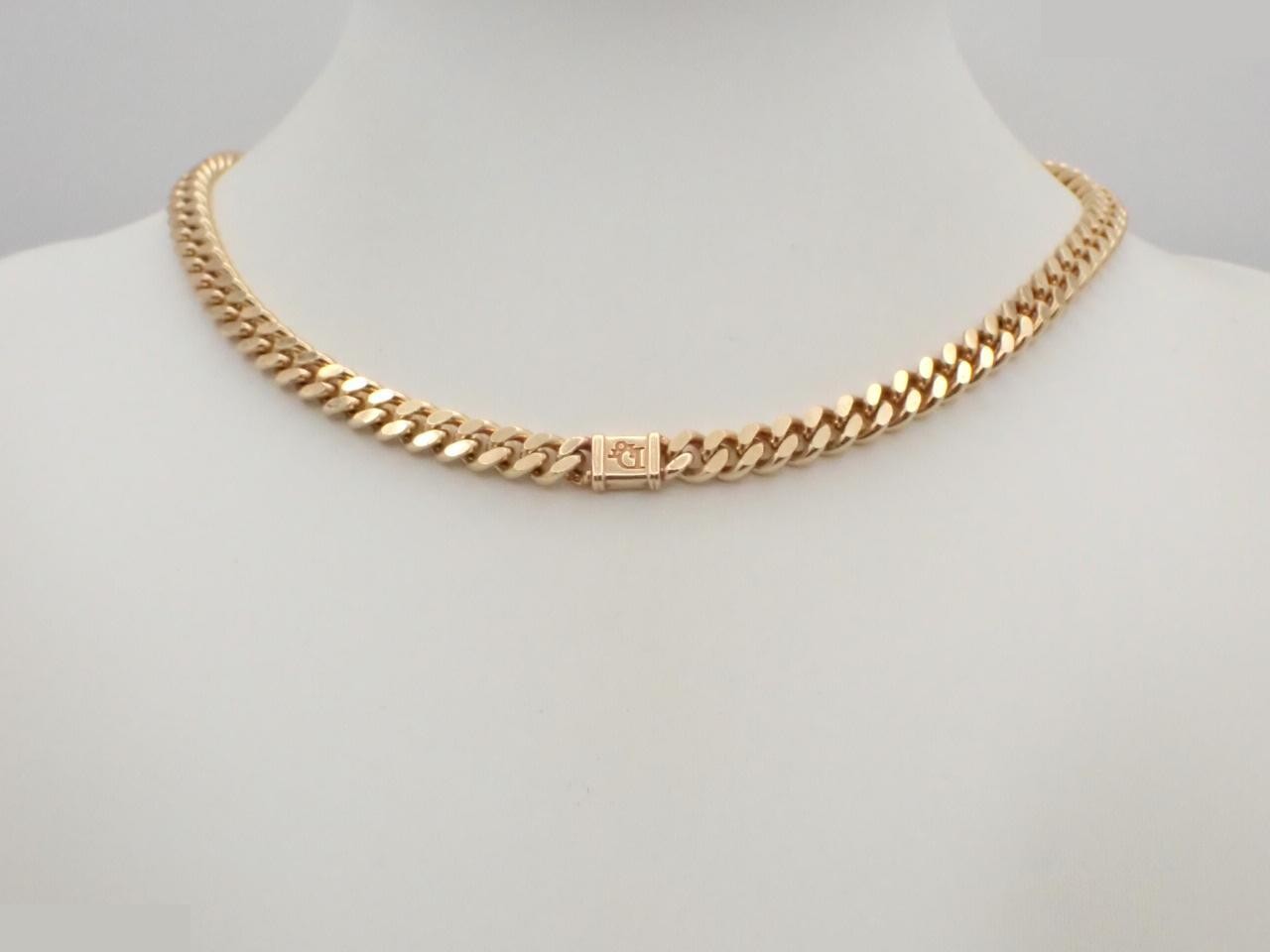logo necklace pendant, chain approximately 44cm, 47.1g — view 3