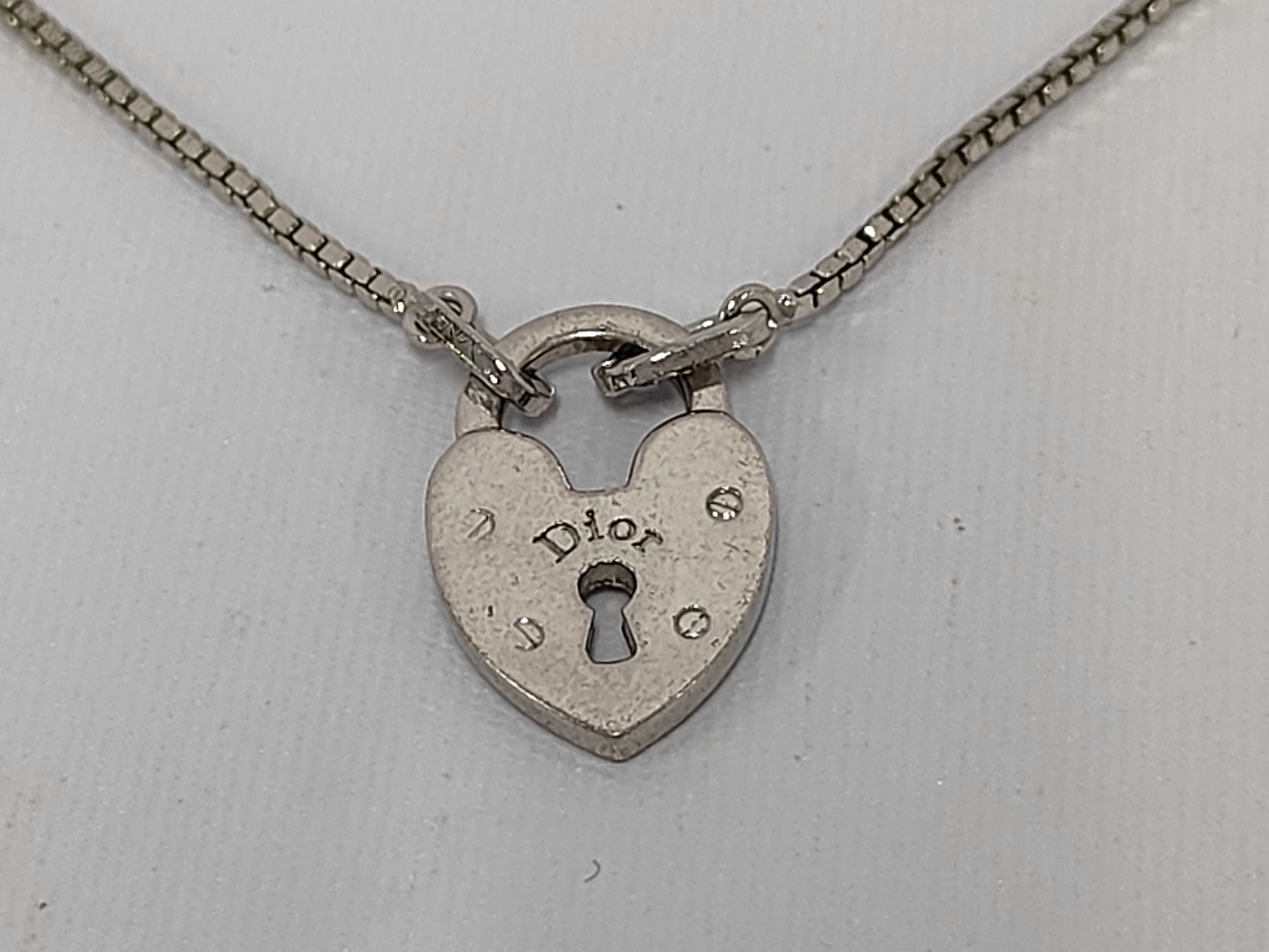 Christian Heart Padlock Necklace — view 2
