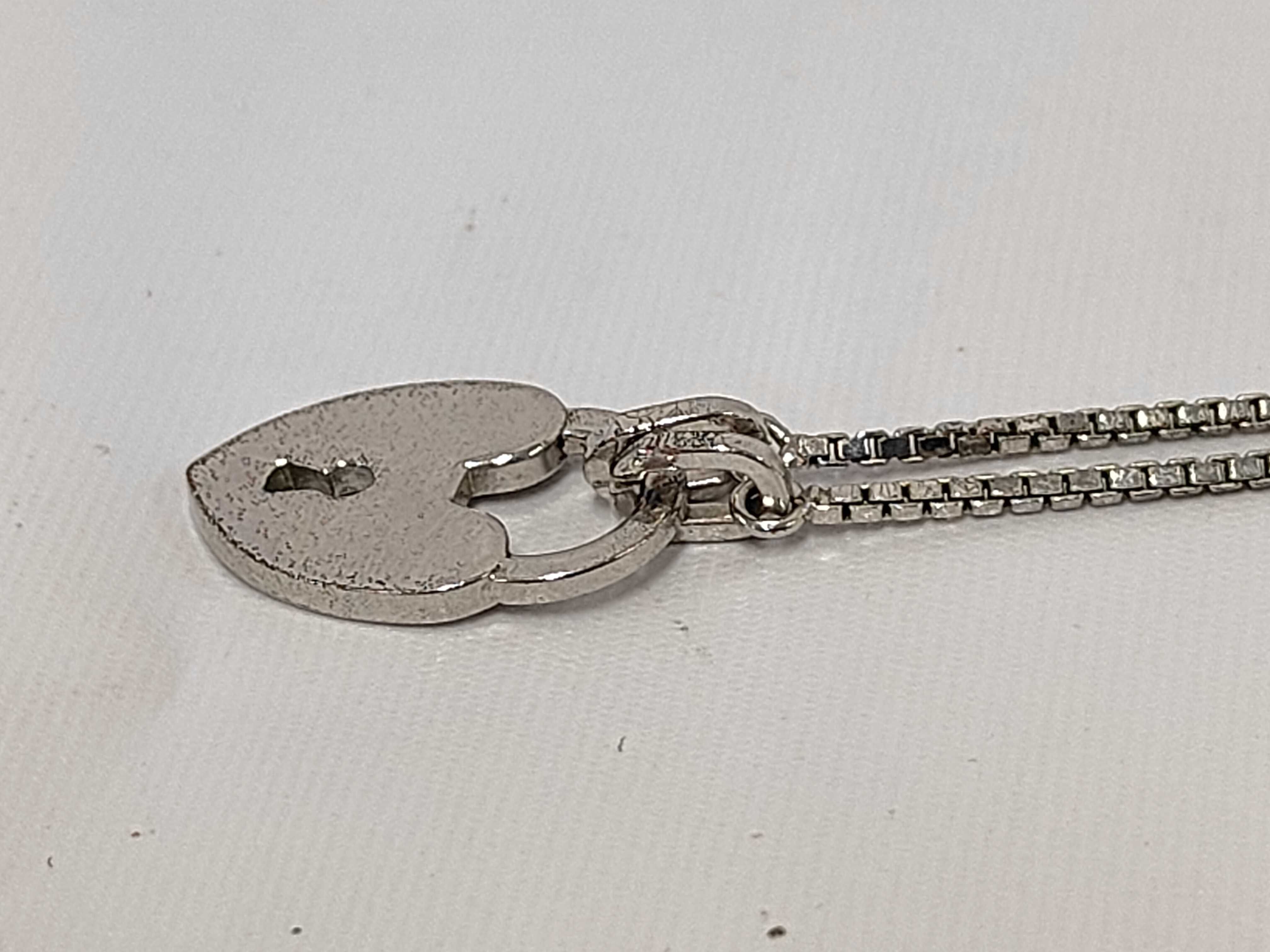 Christian Heart Padlock Necklace — view 3