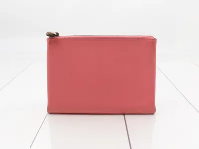 Pouch "Atou" 14 Evercolor Rose Azalea P Hardware D Stamp