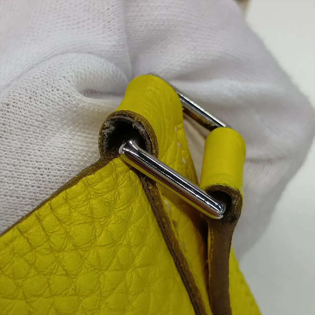 Picotin Lock 18 PM Casaque Taurillon Clemence Lime x Nata Silver Hardware Y:2020 — view 10