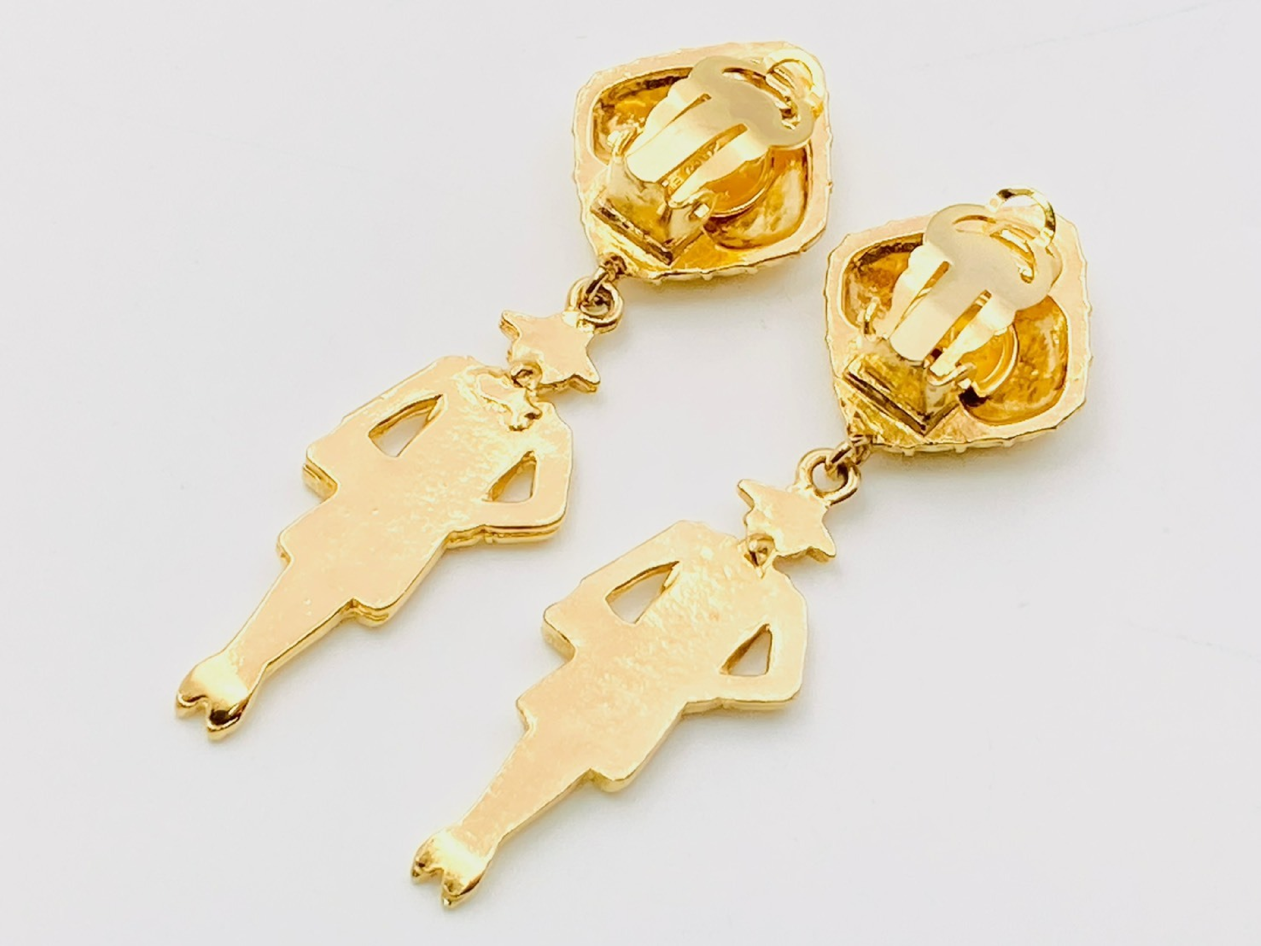 Mademoiselle Matelassé Diamond-Shaped Swing Earrings (with comments) — view 2