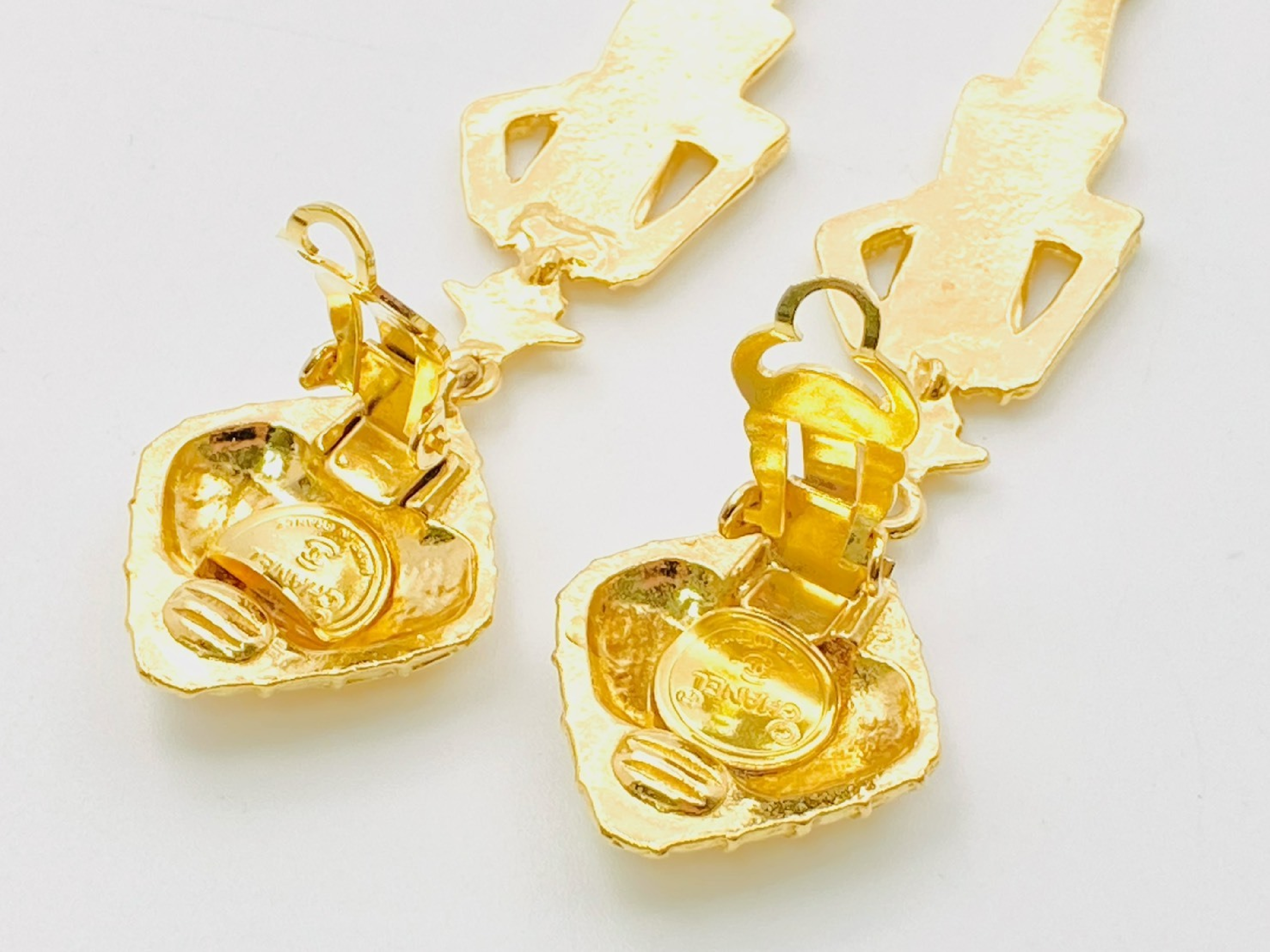 Mademoiselle Matelassé Diamond-Shaped Swing Earrings (with comments) — view 3