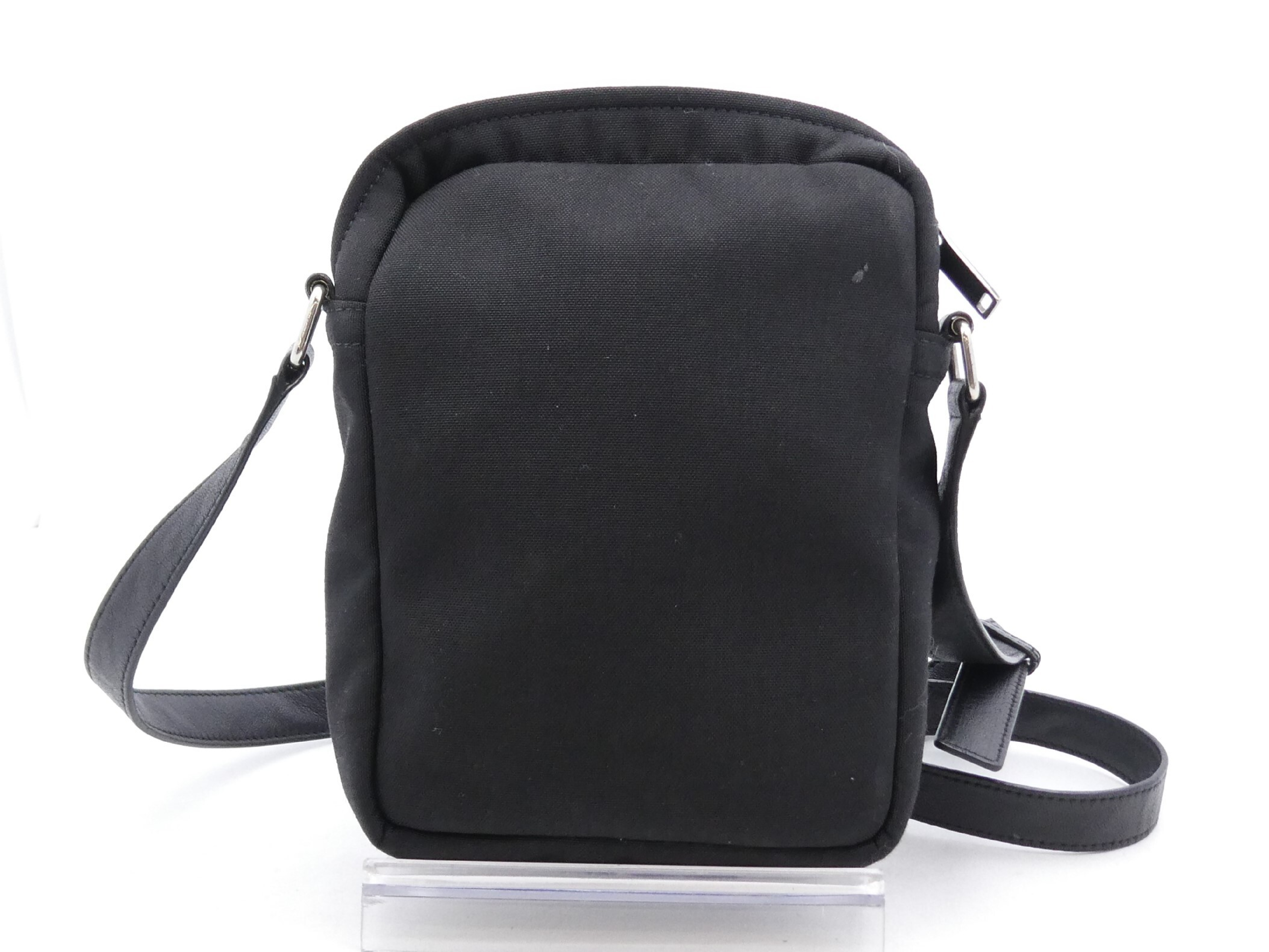 Logo Canvas Leather Shoulder Bag — view 2