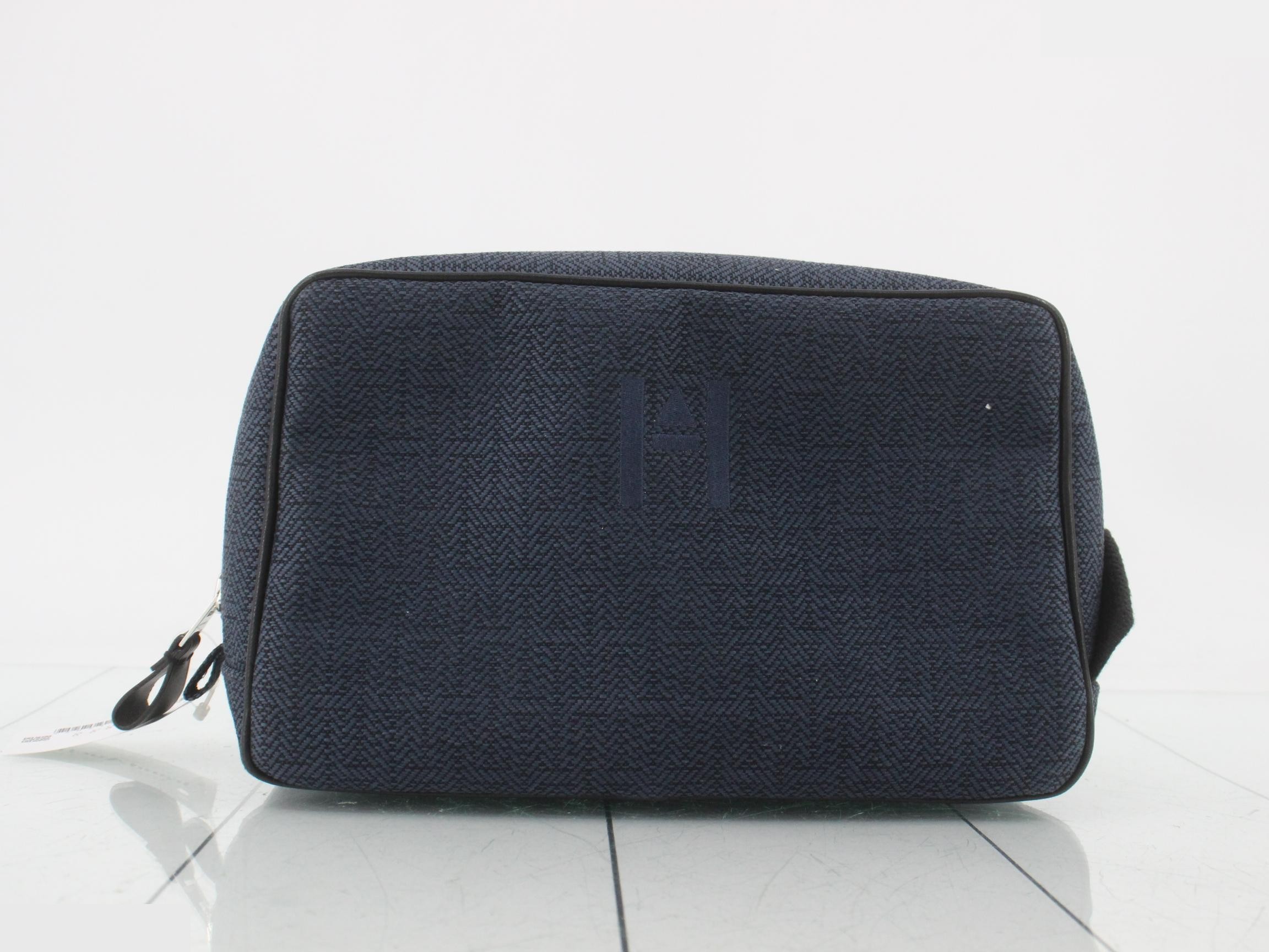Toile Chevron Globe-Trotter MM Second Bag (Navy)