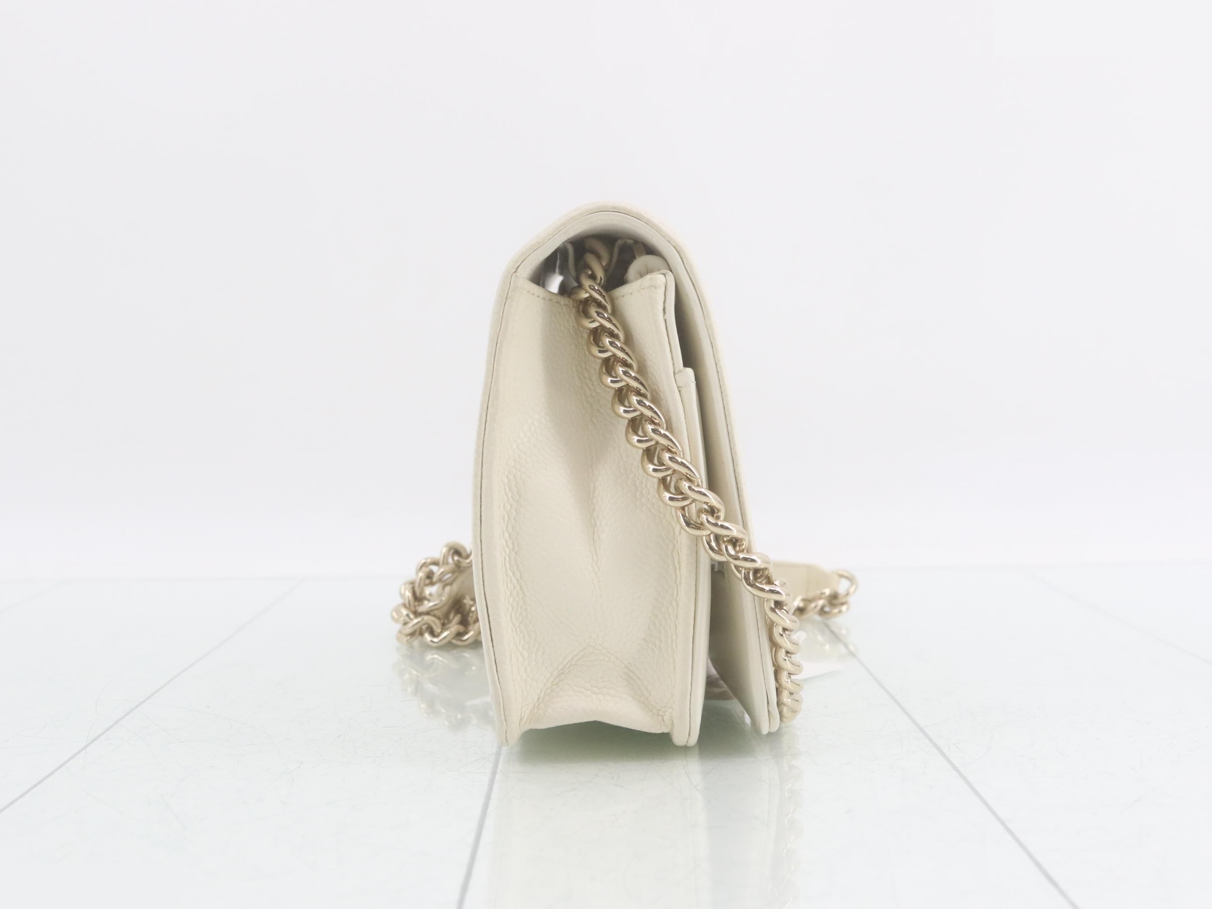 Boy Chanel Caviar Skin Chain Wallet — view 4