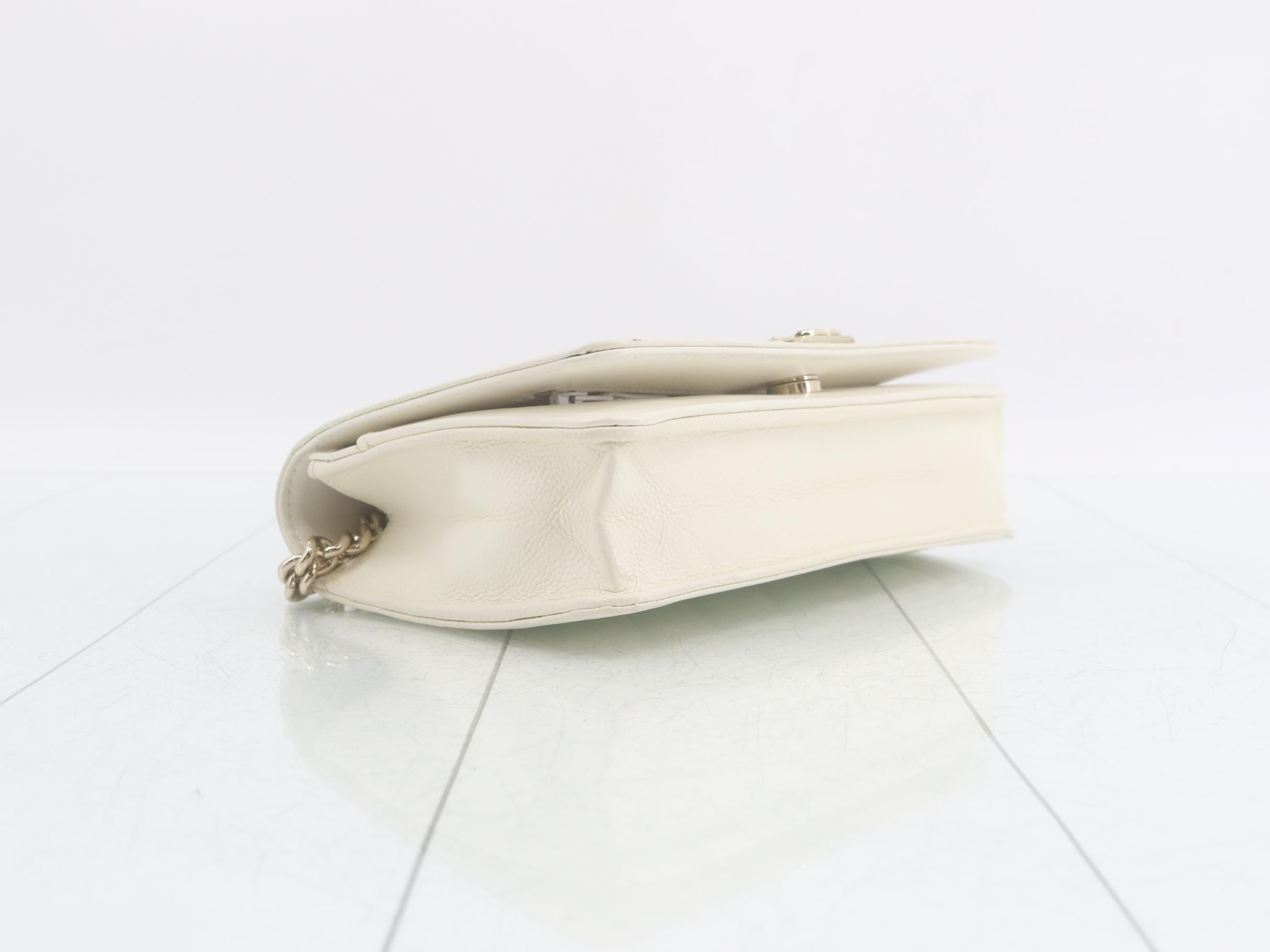 Boy Chanel Caviar Skin Chain Wallet — view 5
