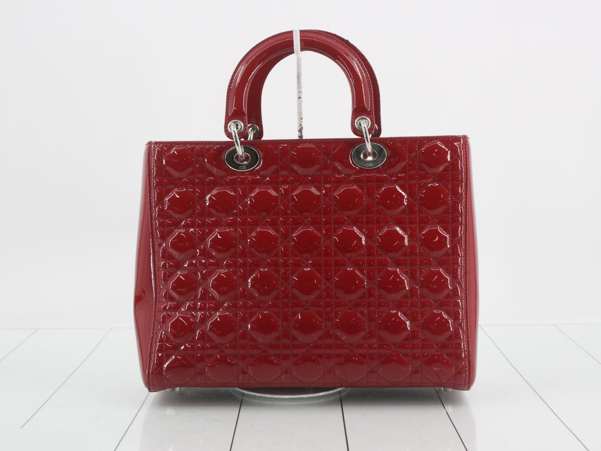 Lady Dior Cannage Patent Leather 2-Way Bag — view 2