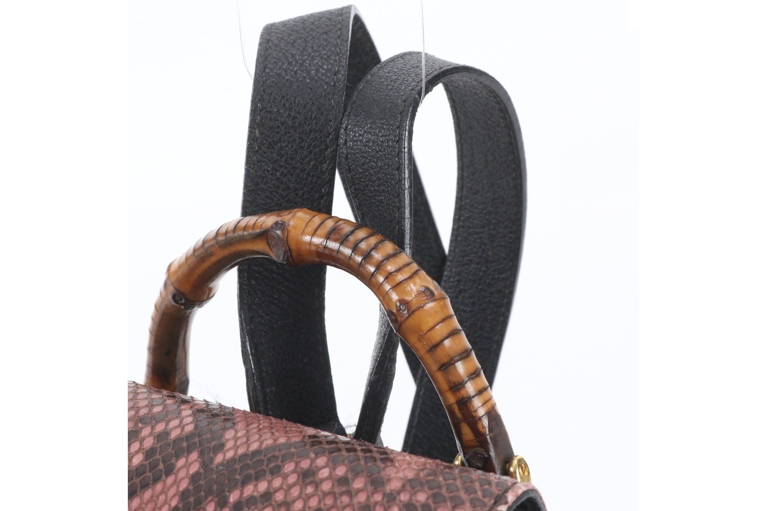 Bamboo 003 0030 Python Leather Backpack — view 2