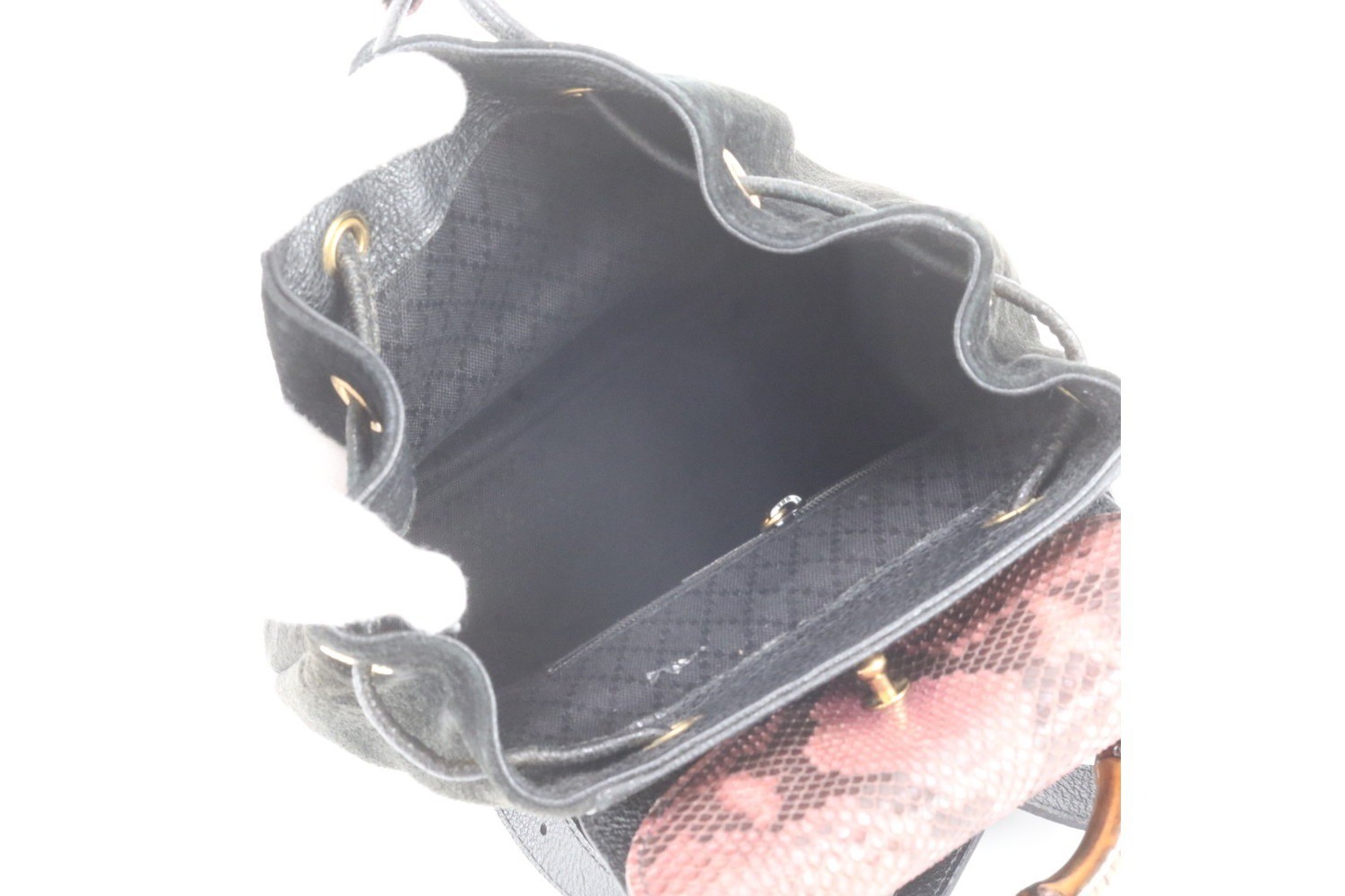 Bamboo 003 0030 Python Leather Backpack — view 7