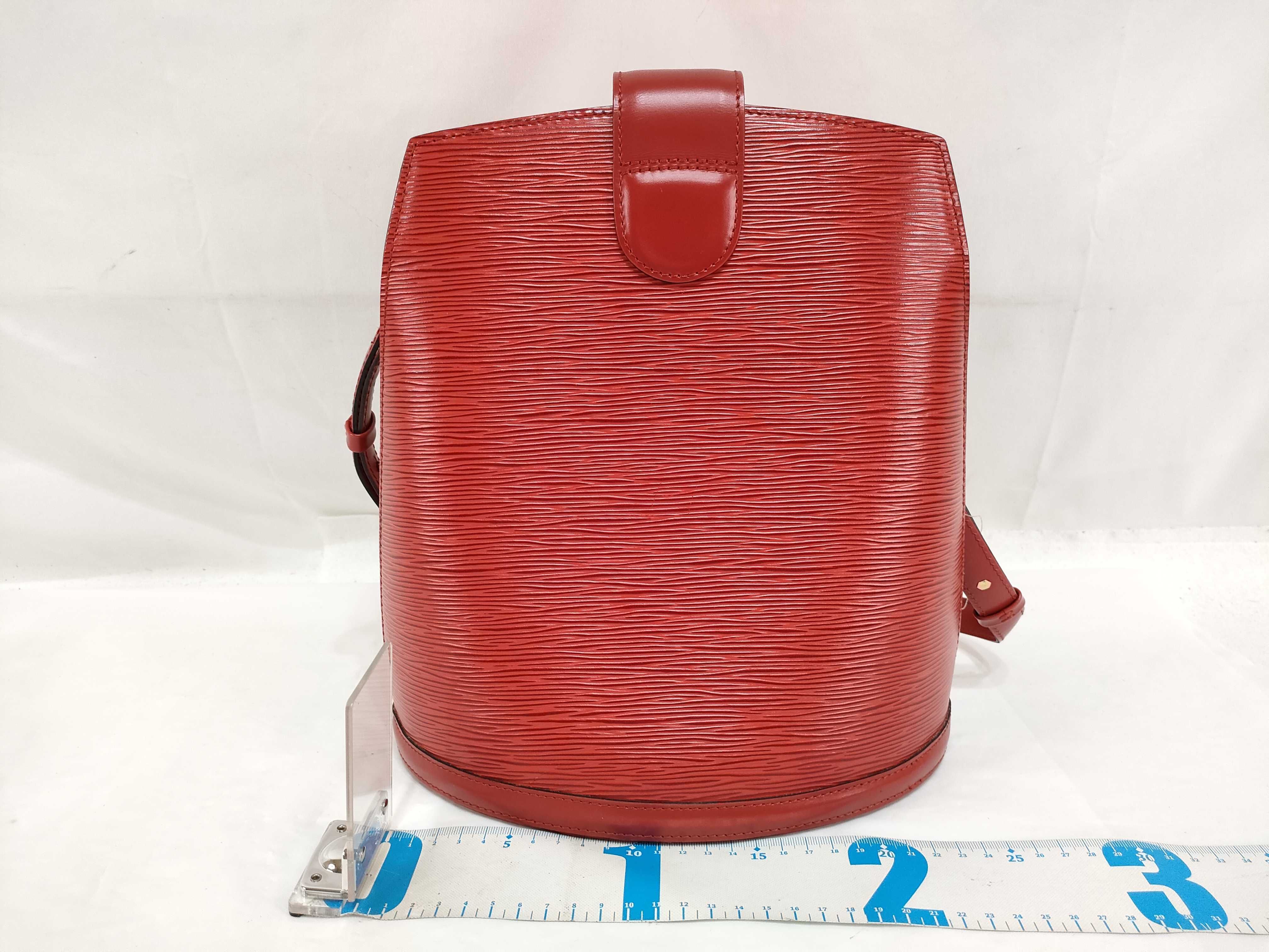 Epi Leather Cluny Red Shoulder Bag — view 2