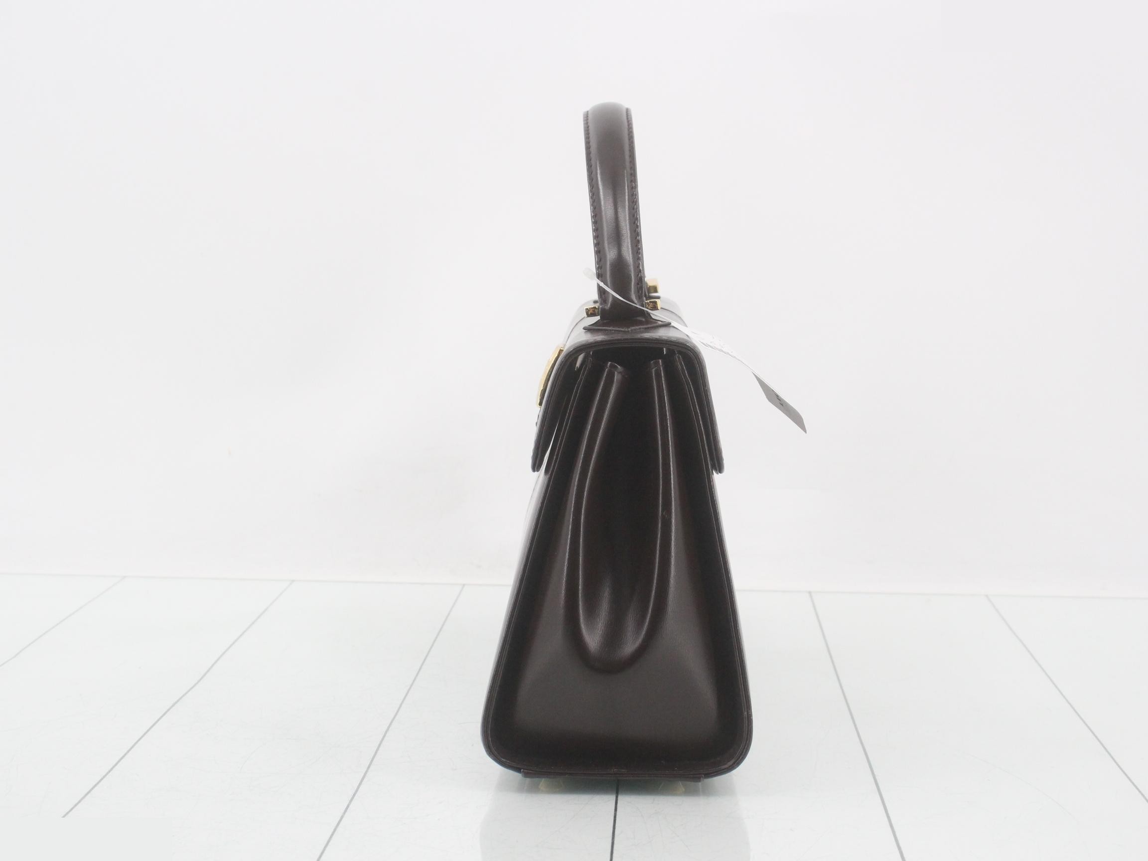 logo leather handbag — view 3