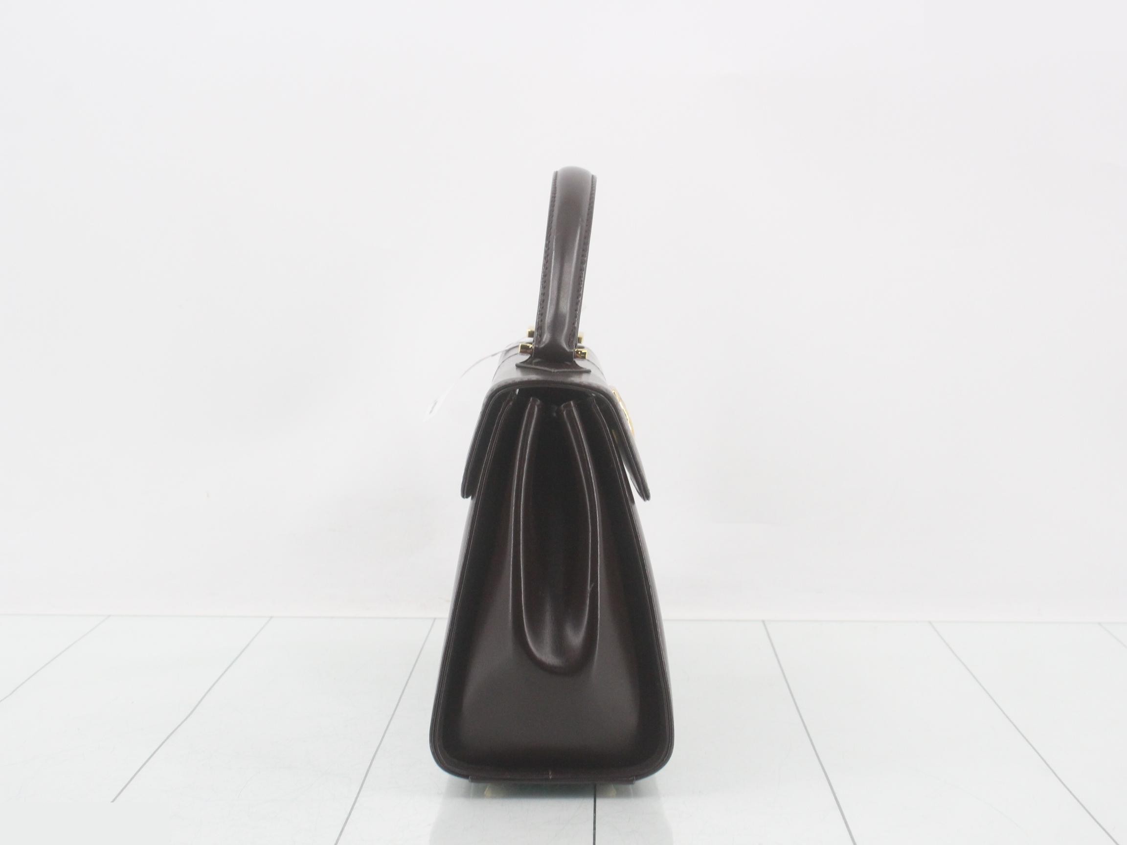 logo leather handbag — view 4
