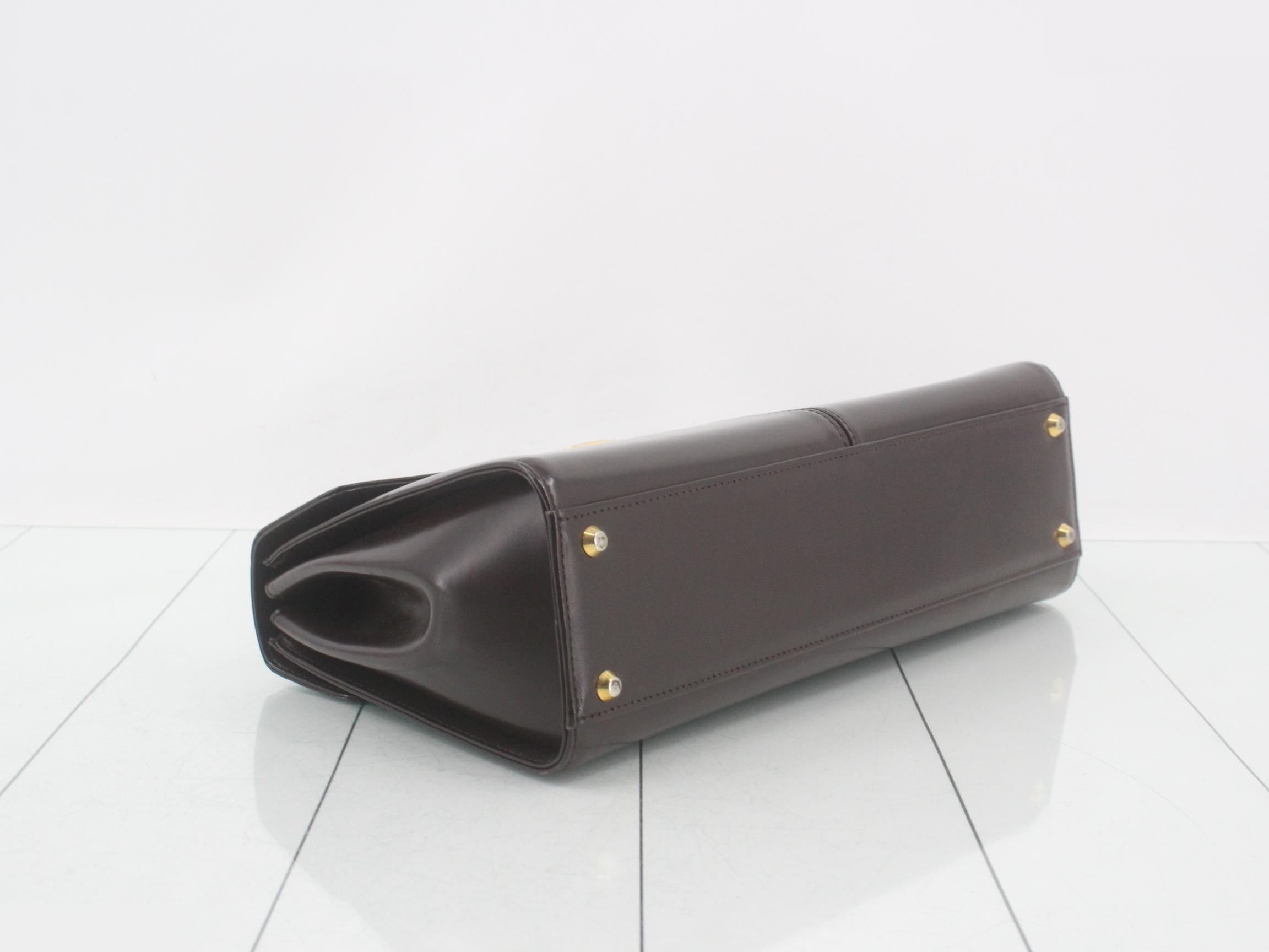 logo leather handbag — view 5