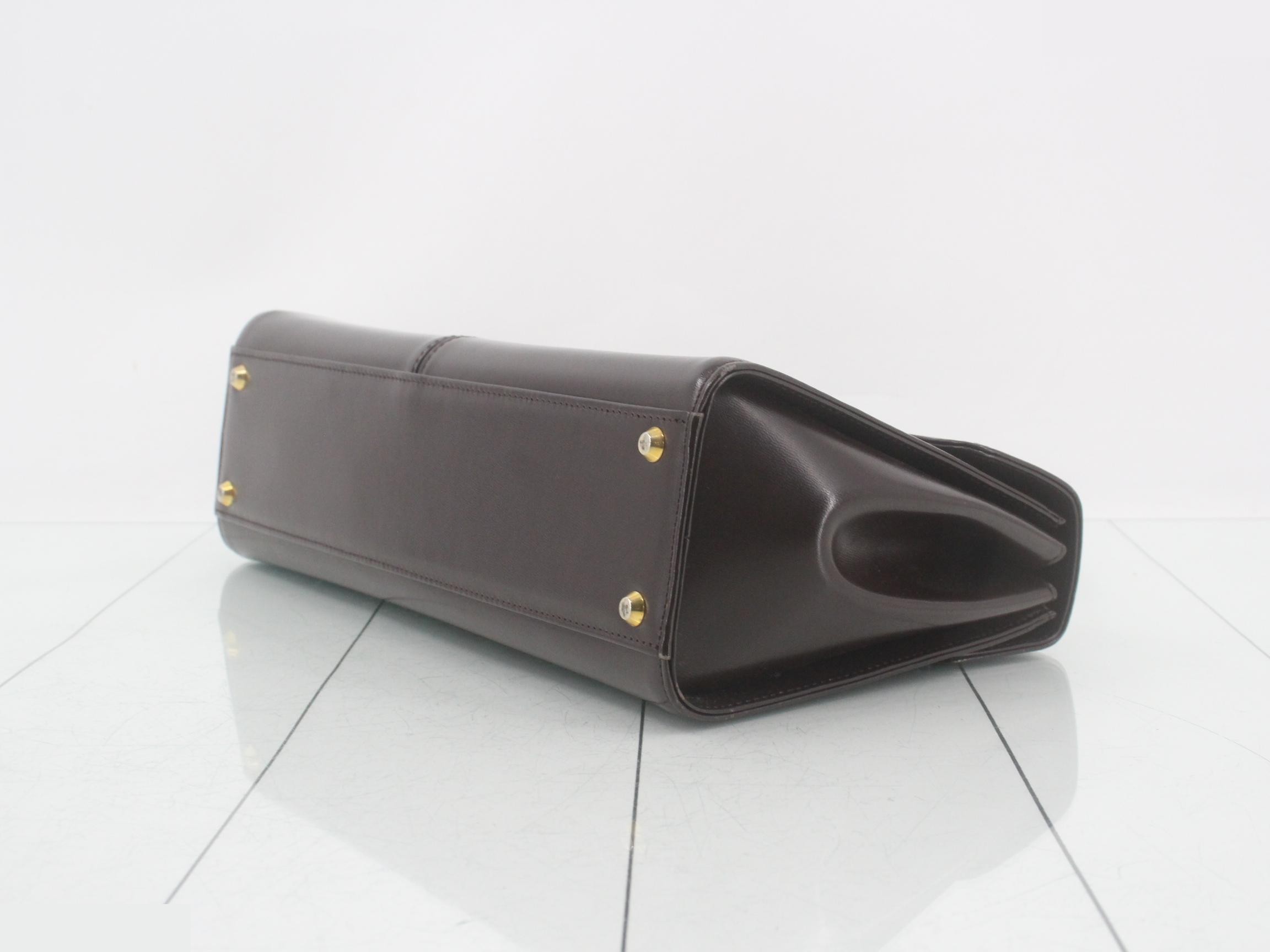 logo leather handbag — view 6