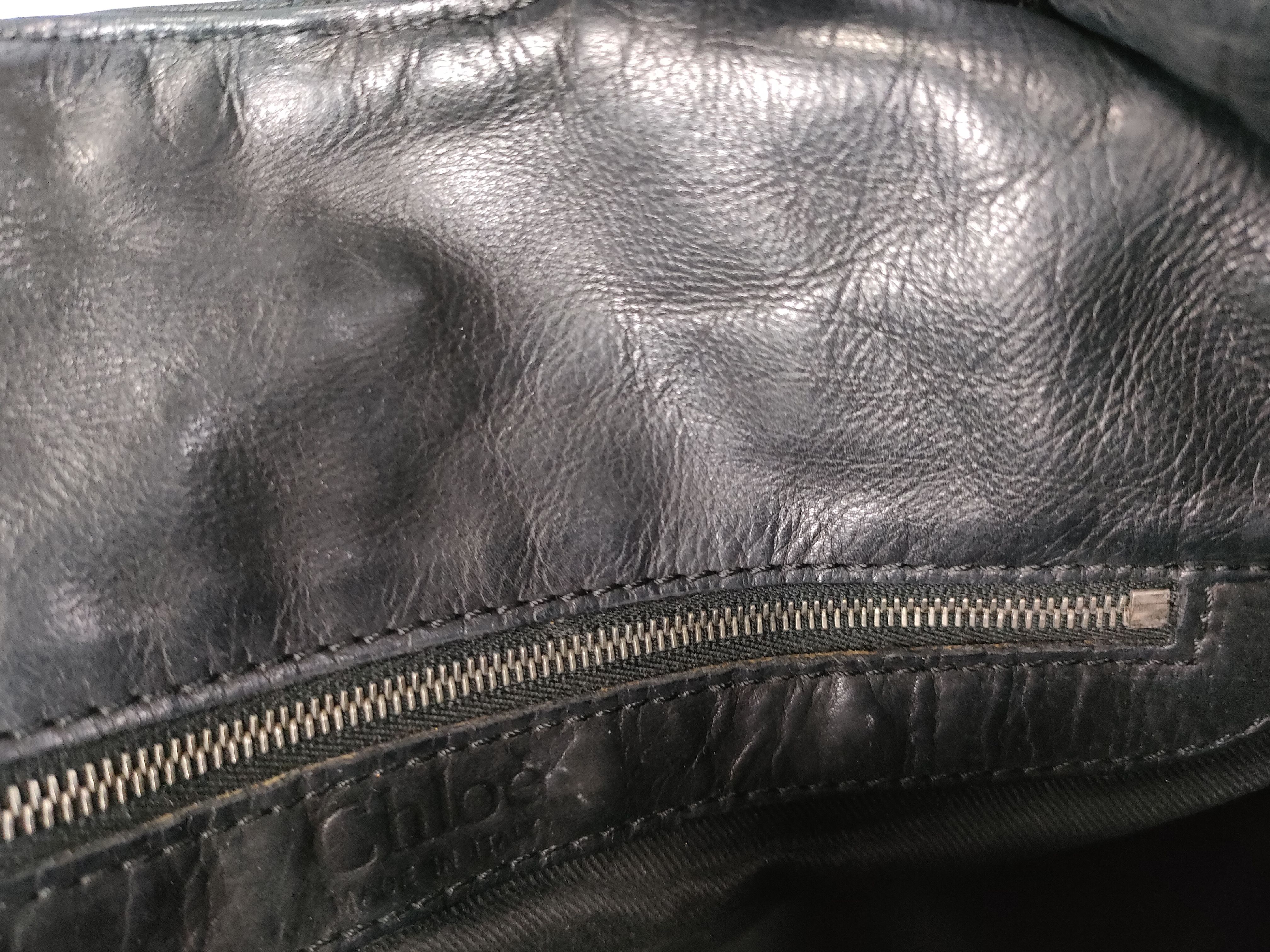 Silverado Rare Model Black Leather Handbag — view 11