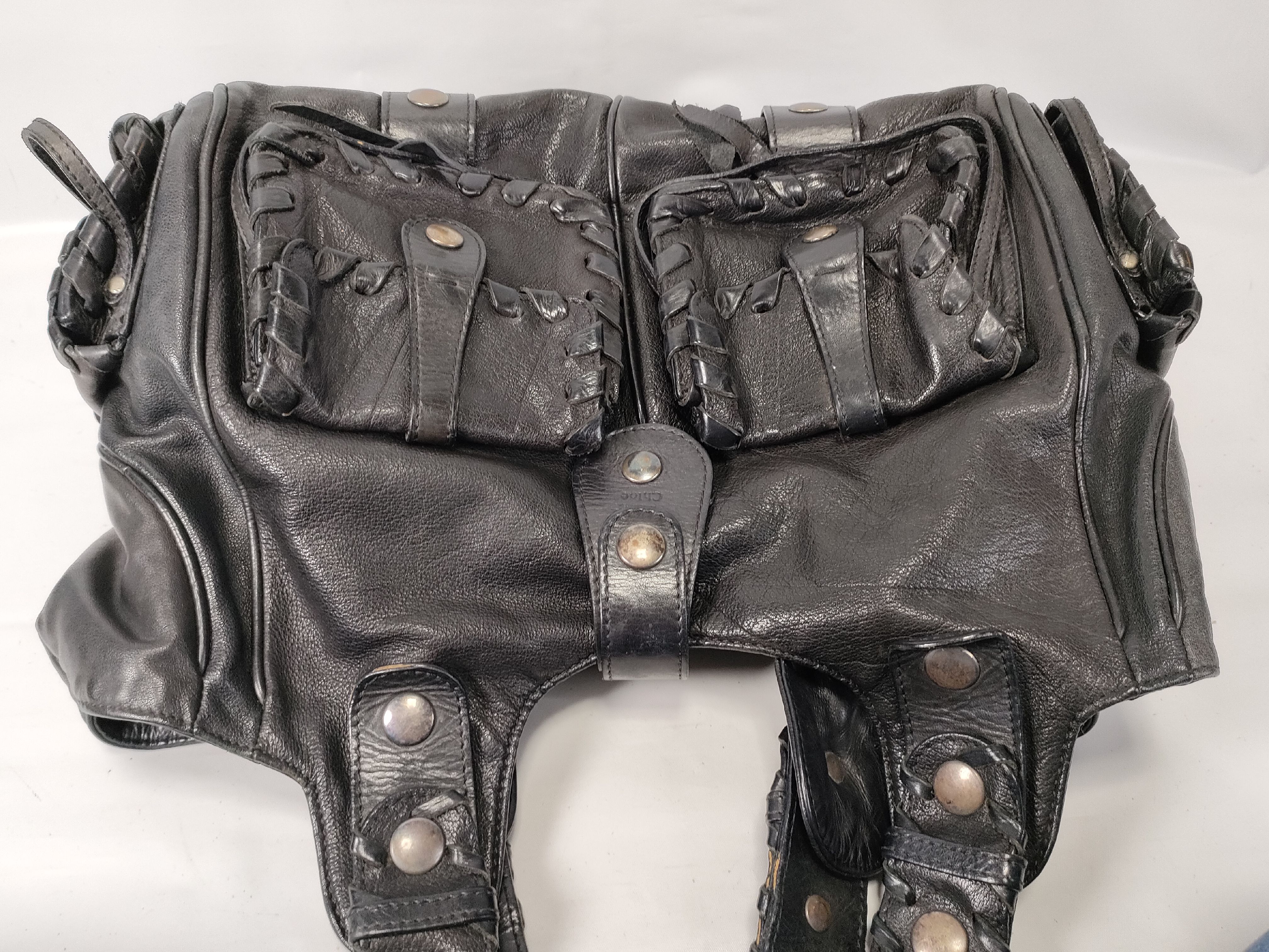 Silverado Rare Model Black Leather Handbag — view 8