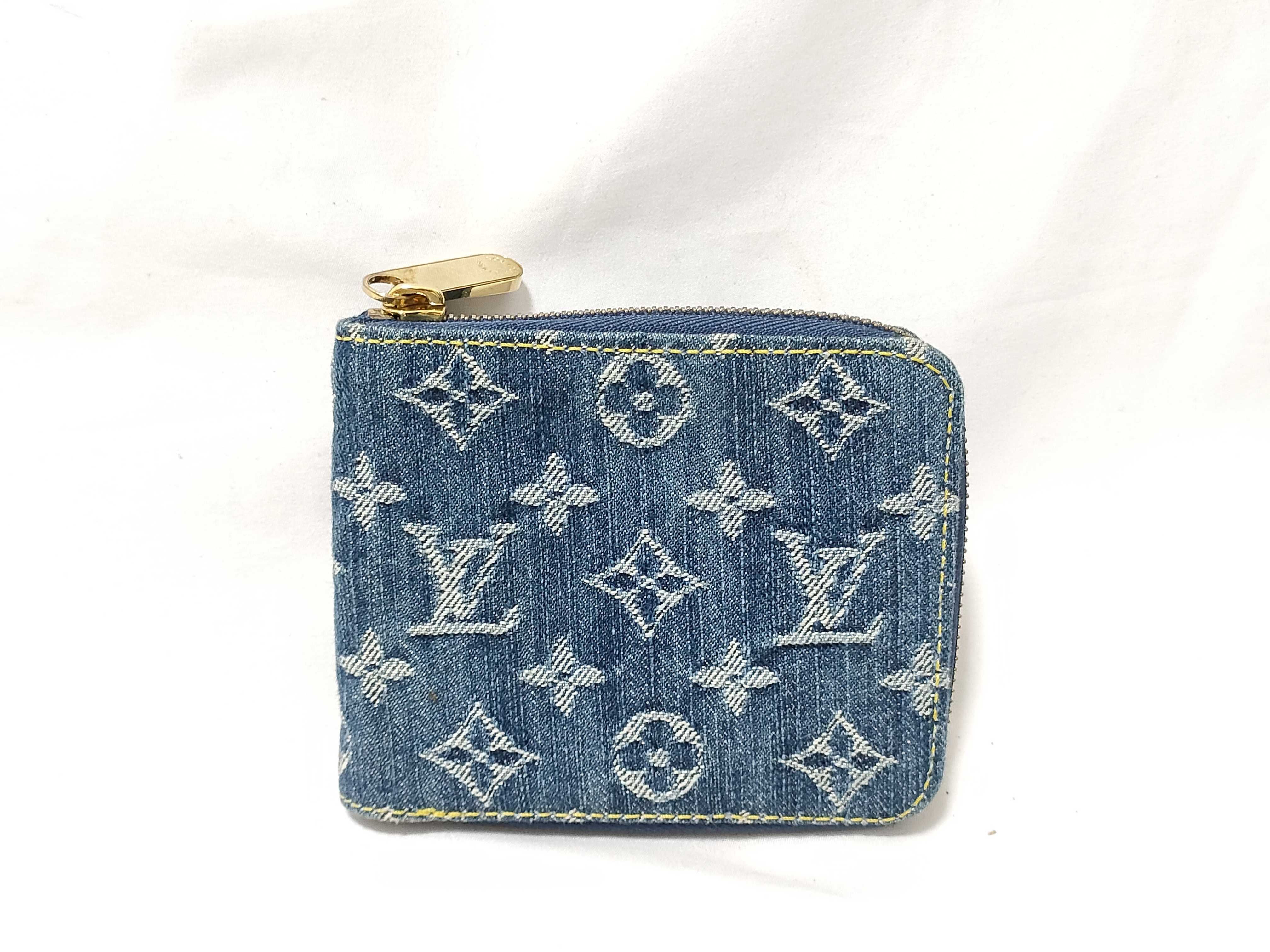 Monogram Denim/Mini Zippy Wallet