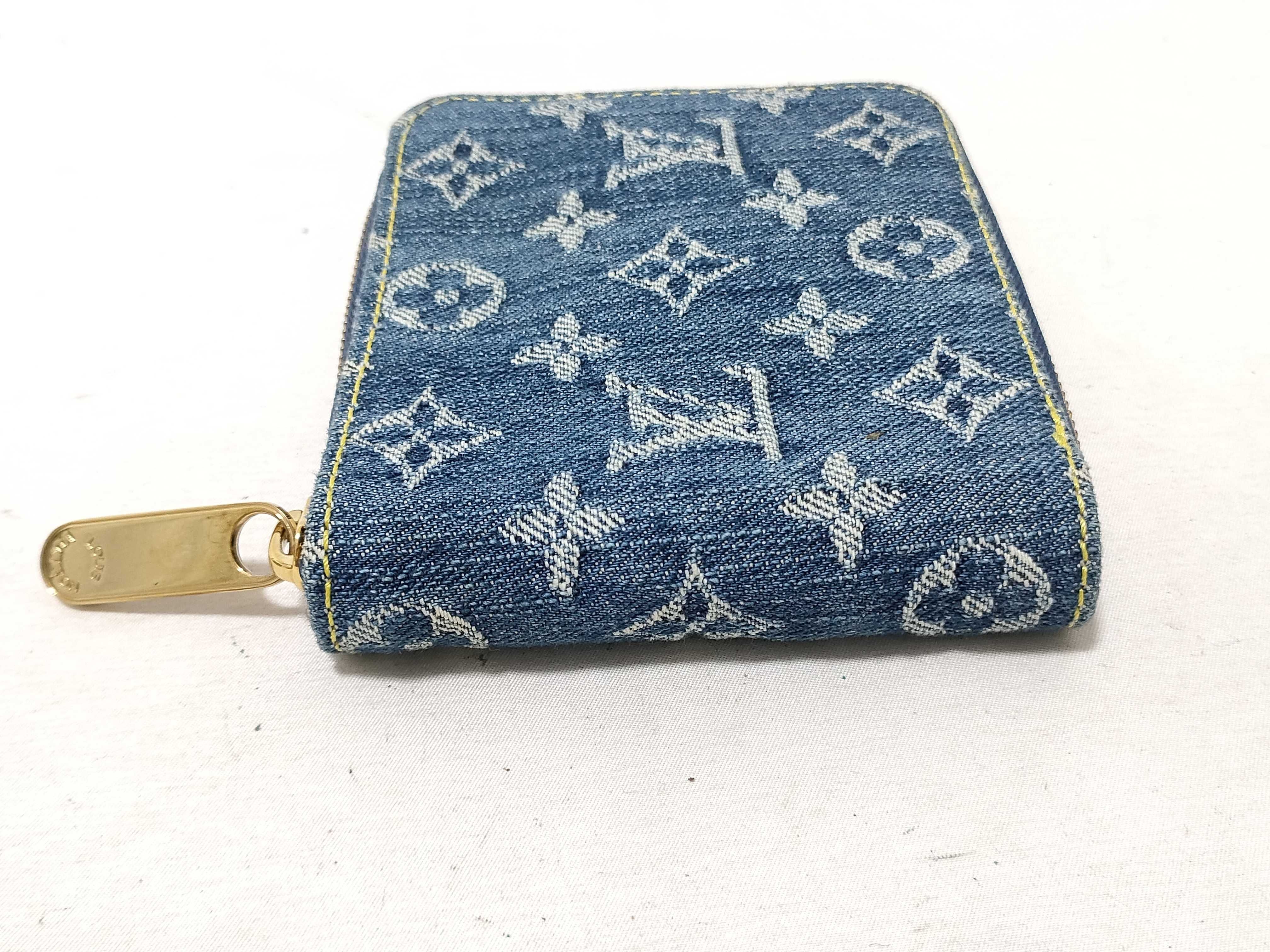 Monogram Denim/Mini Zippy Wallet — view 3